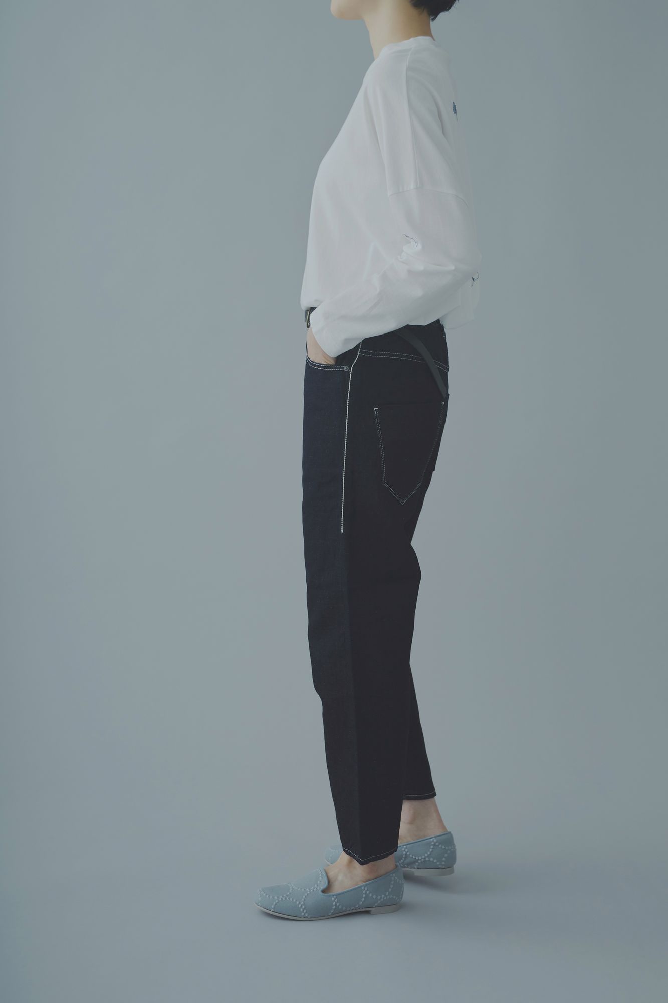 ミナペルホネン always テーパードデニム 大きいサイズ40 always テーパードデニム - minä perhonen