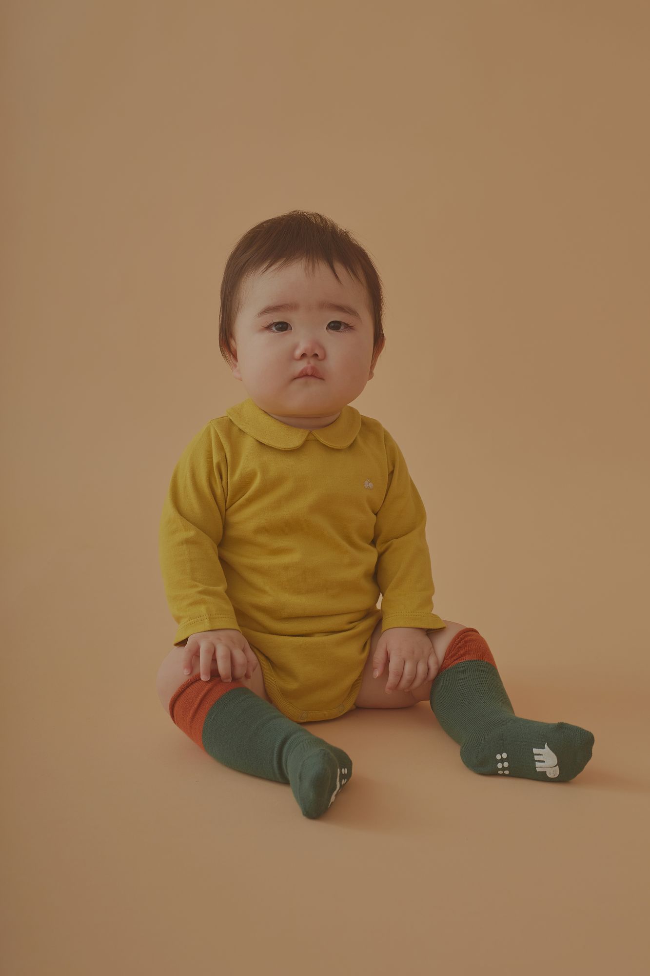 新品　ミナペルホネン ロンパース choucho 襟付きロンパース - minä perhonen