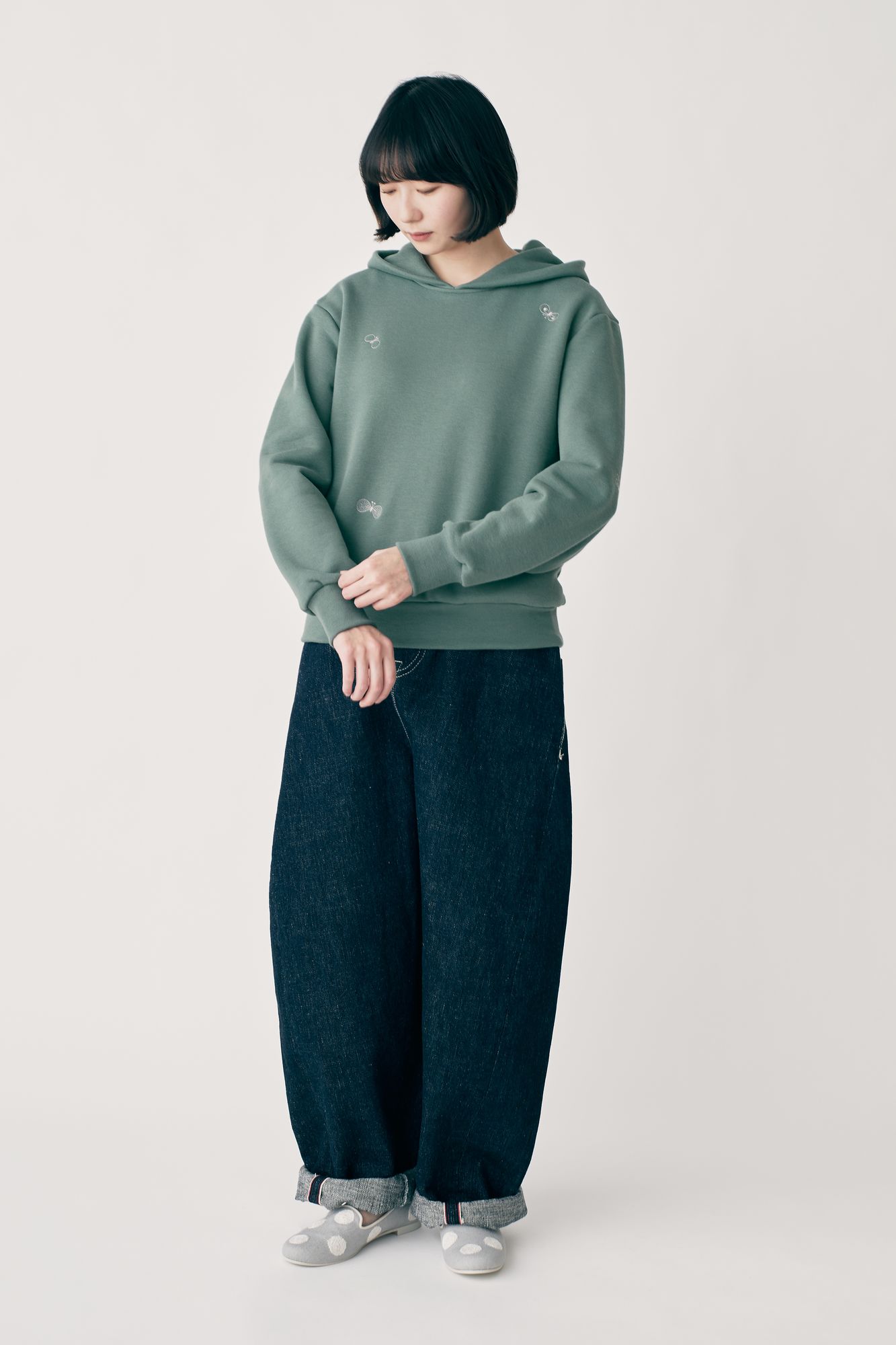 未使用級✨25AW ミナペルホネン プルオーバー パーカー 美品 choucho プルオーバー - minä perhonen