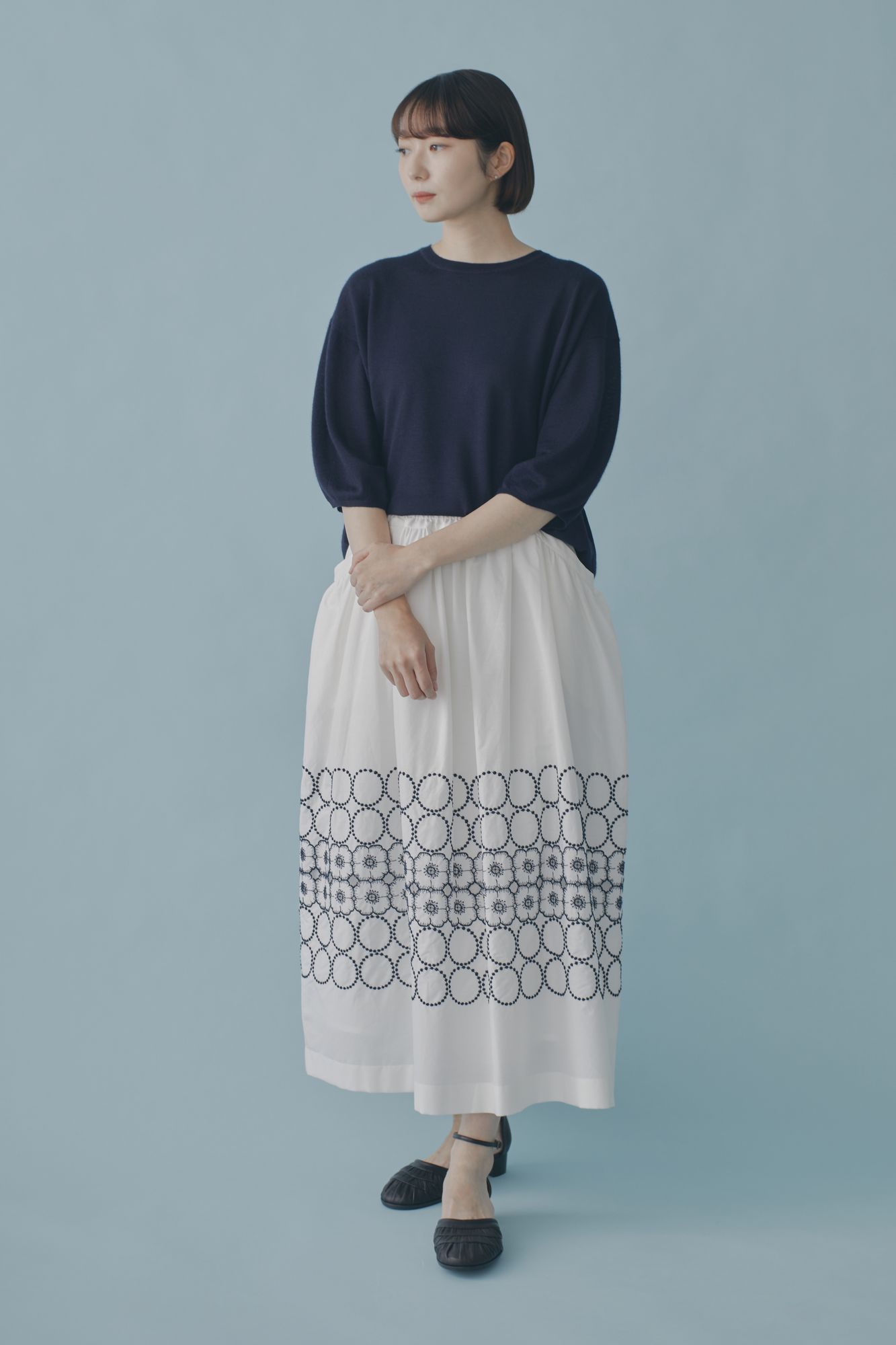 anemone × tambourine ギャザースカート - minä perhonen