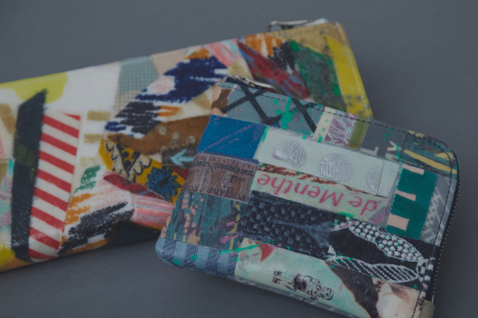 collage wallet - minä perhonen