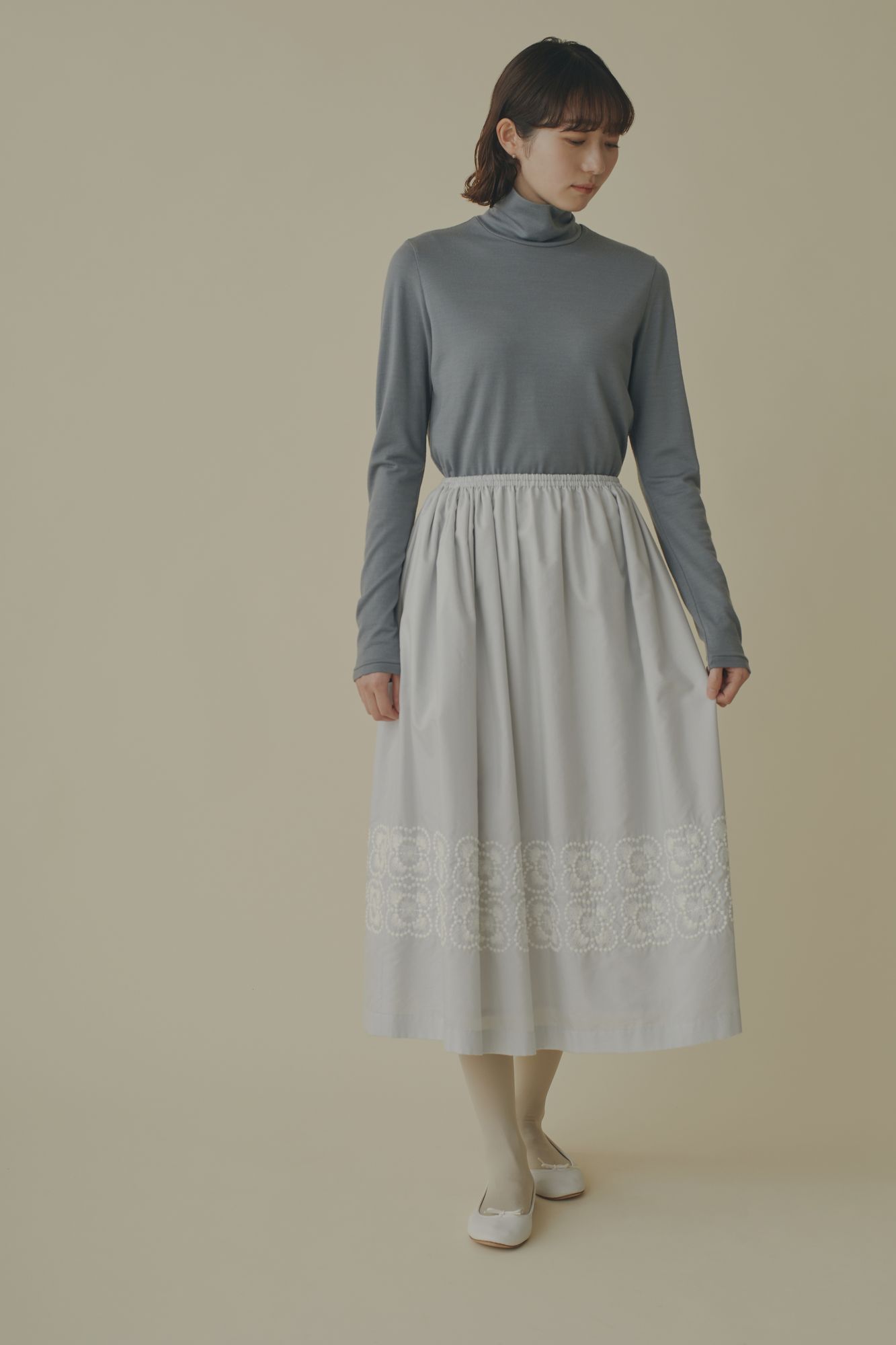 ミナペルホネン　blumen ギャザースカート blumen ギャザースカート - minä perhonen