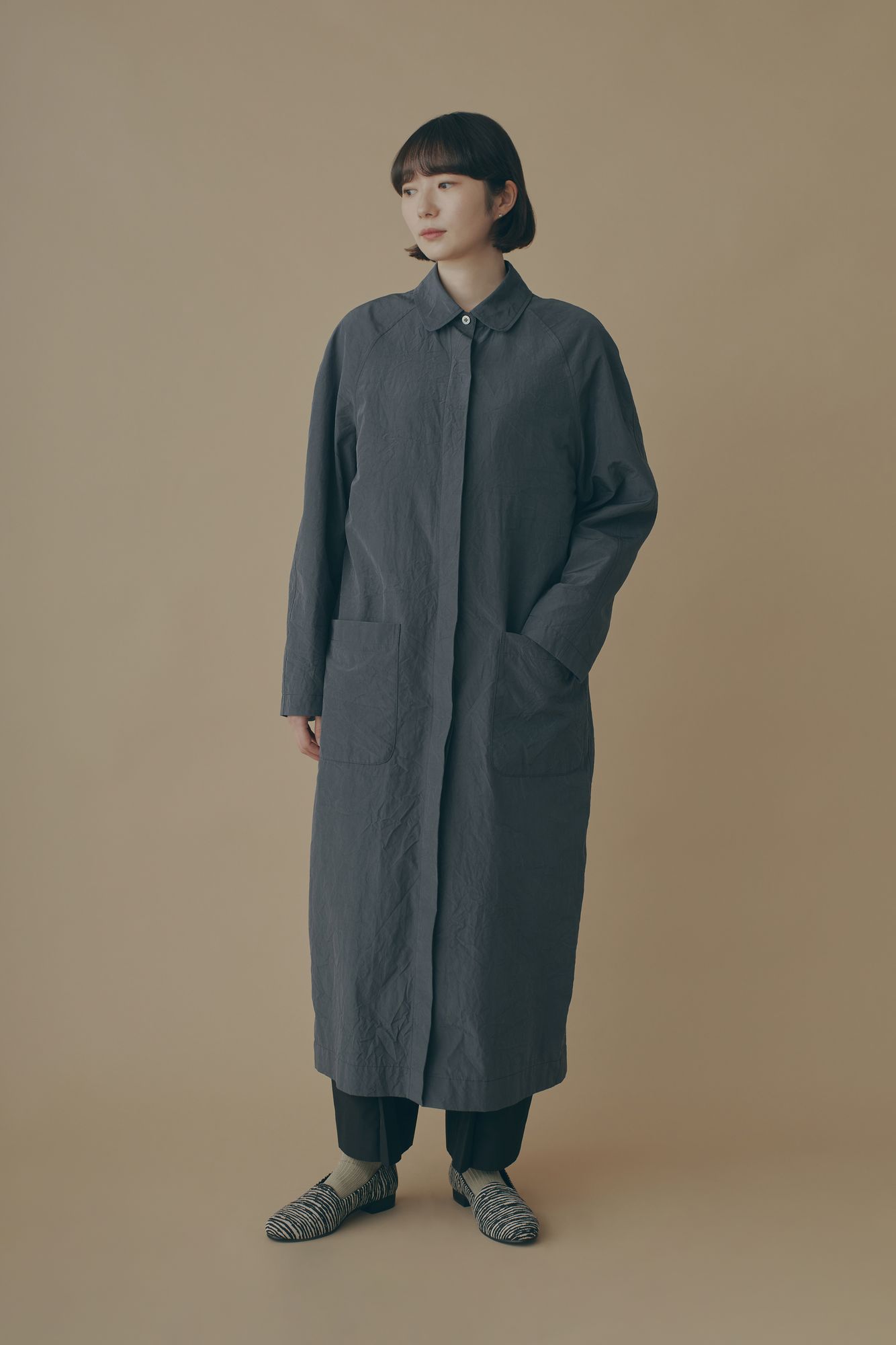 ミナペルホネン23AWロングコート一回着用 本日最終値下げ 新品 ミナペルホネン 24AWタンバリン コート ブラック