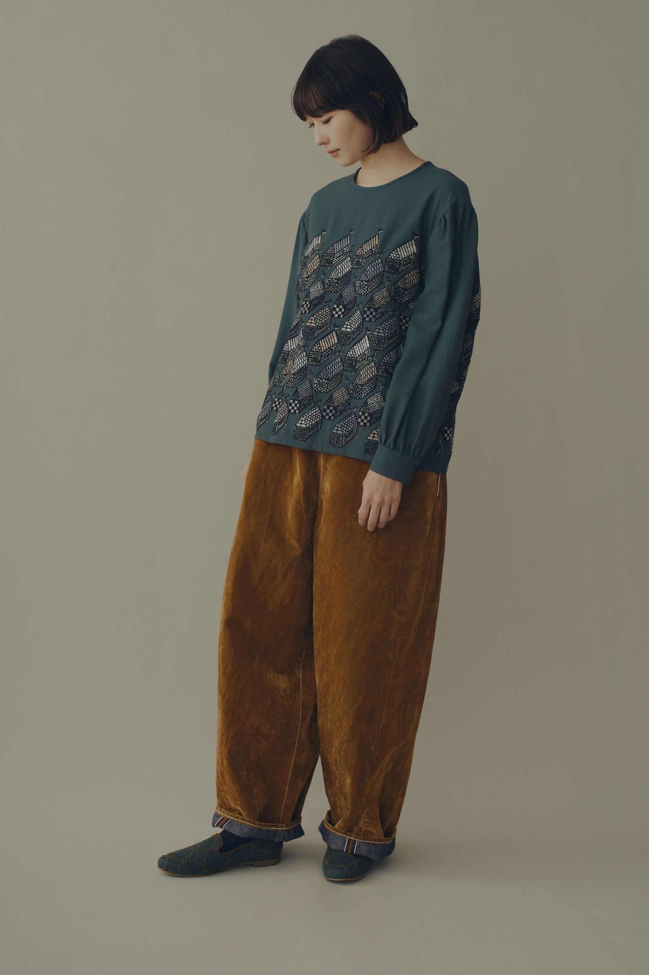 fête ワイドパンツ - minä perhonen