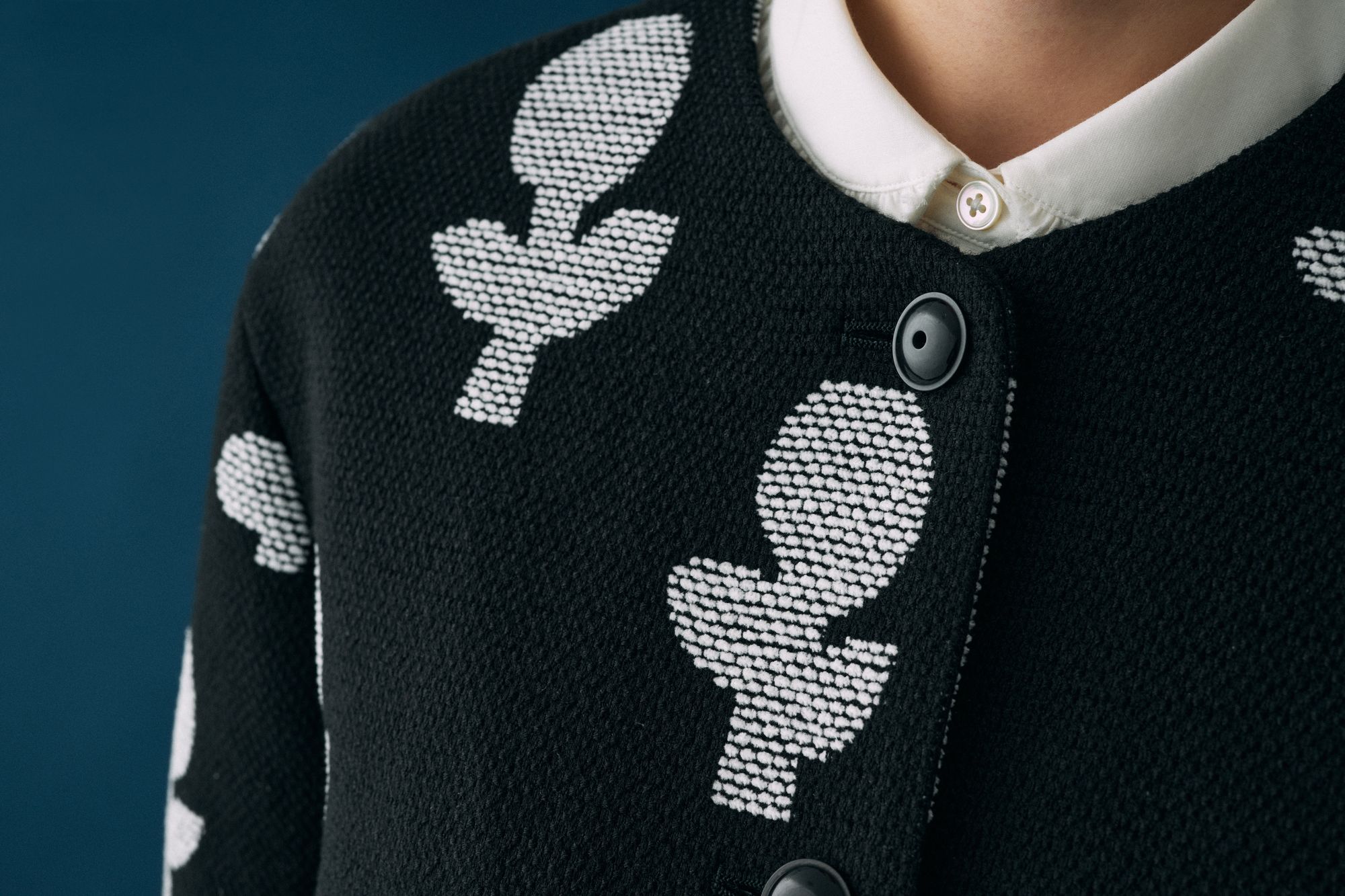 希少☆ミナペルホネン　スノークッキー柄　ウールスカート　グレー　ペーパーヤーン 希少☆ミナペルホネン スノークッキー柄 ウールスカート グレー