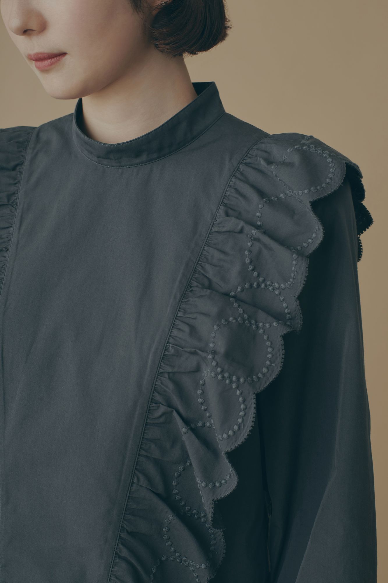 tambourine ラグランスリーブブラウス - minä perhonen