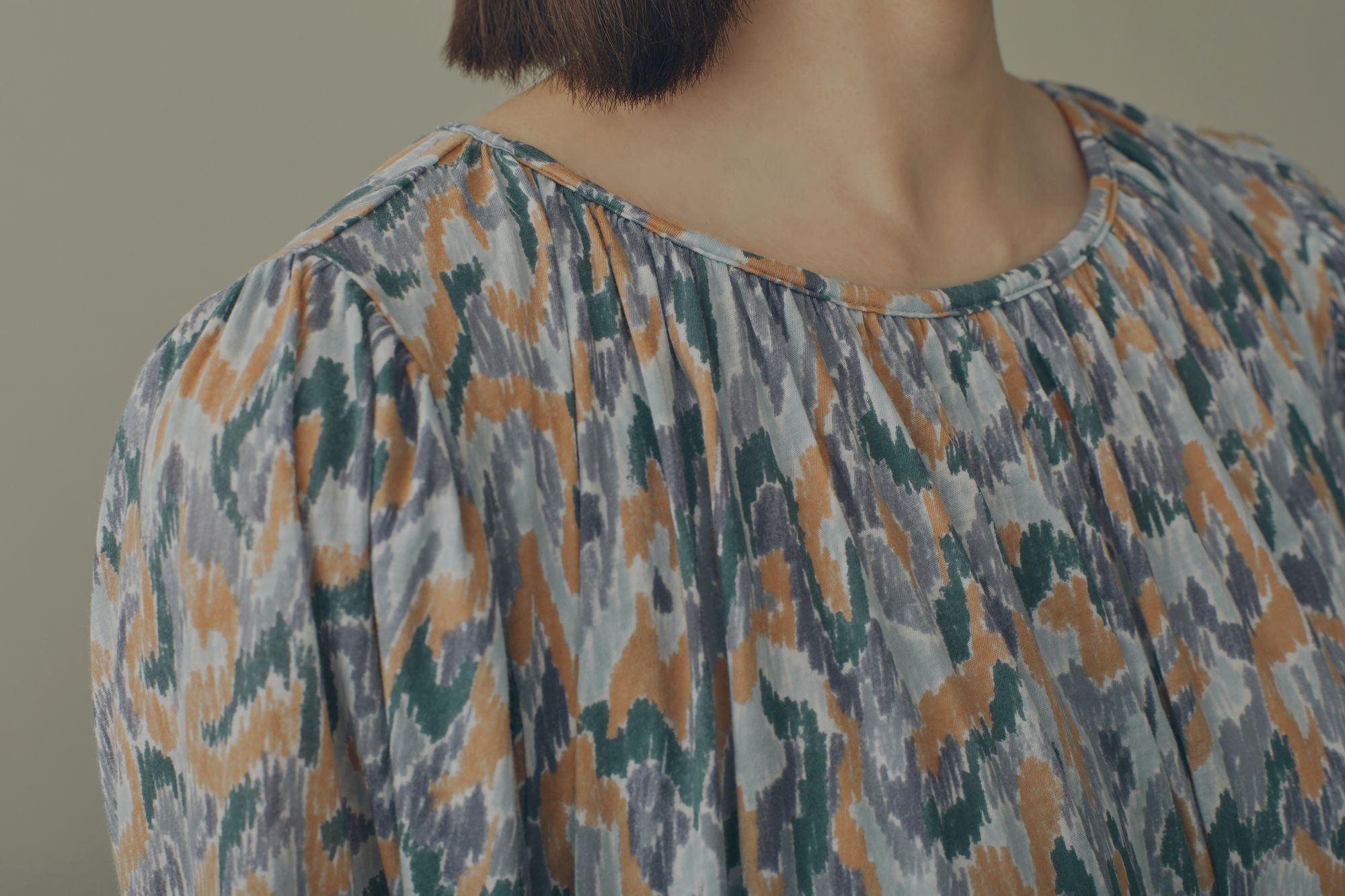 【M】ミナペルホネン 38 minamoドレスlight mix M】ミナペルホネン 38 minamoドレスlight mix light dance カットソー