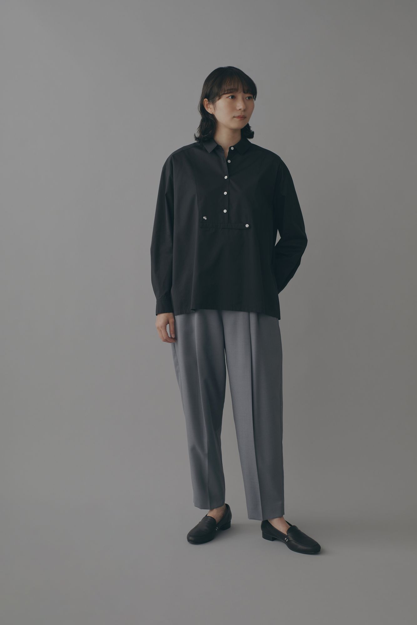 sea pearl ロングスリーブブラウス - minä perhonen