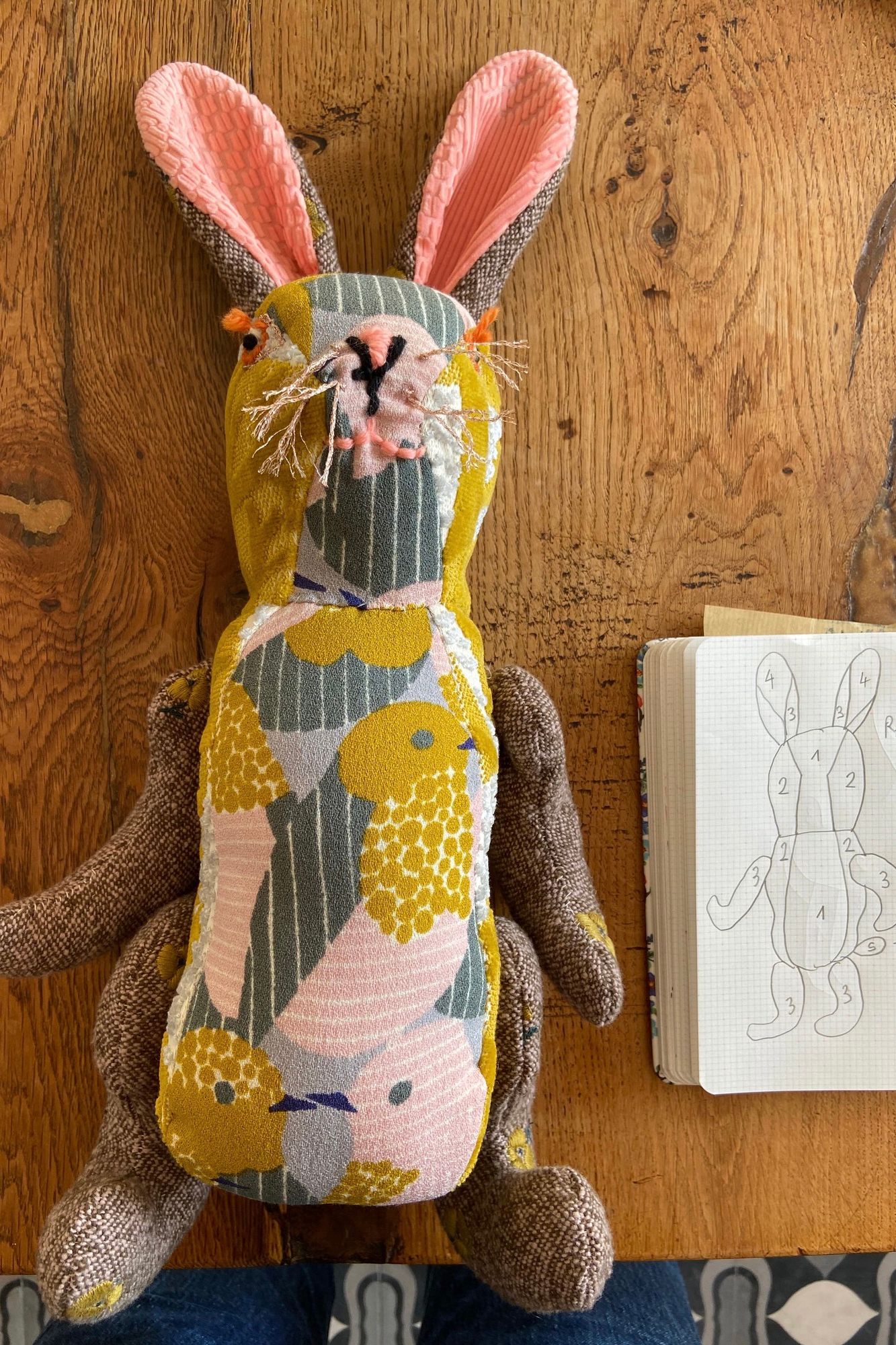 minä perhonen × Nathalie Lété うさぎ POMPON minä perhonen × Nathalie Lété『Animal dolls』“POMPON” - minä