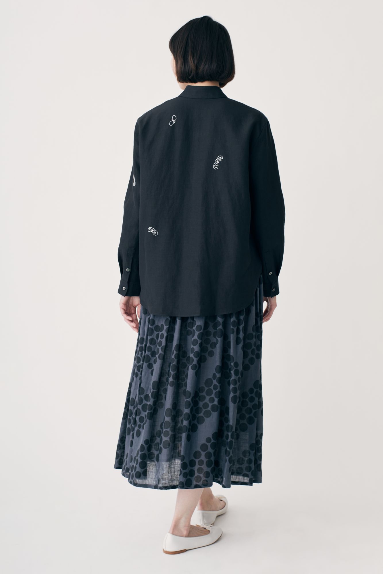 choucho 丸襟ブラウス - minä perhonen