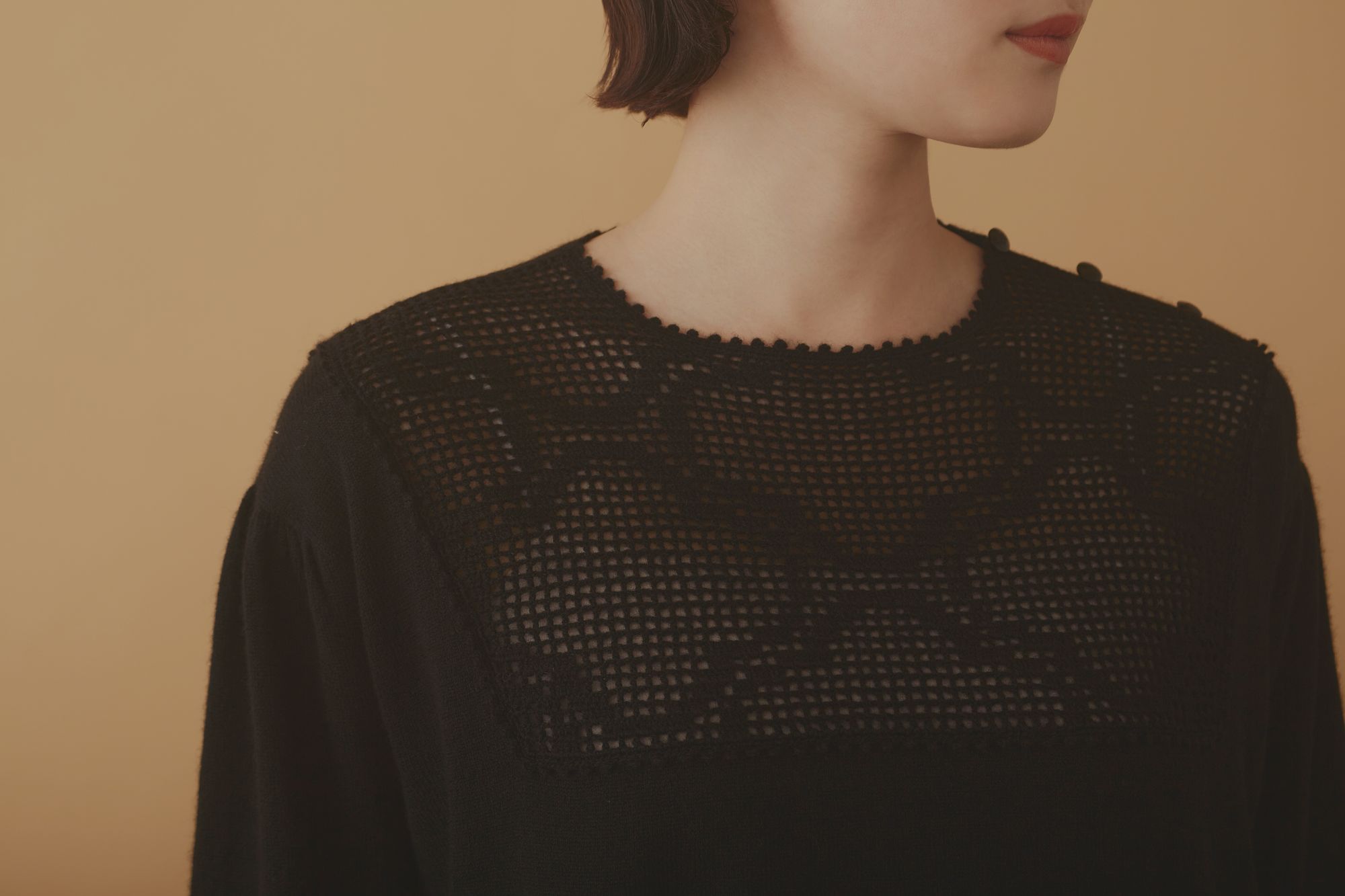 flower quilt ニットプルオーバー - minä perhonen