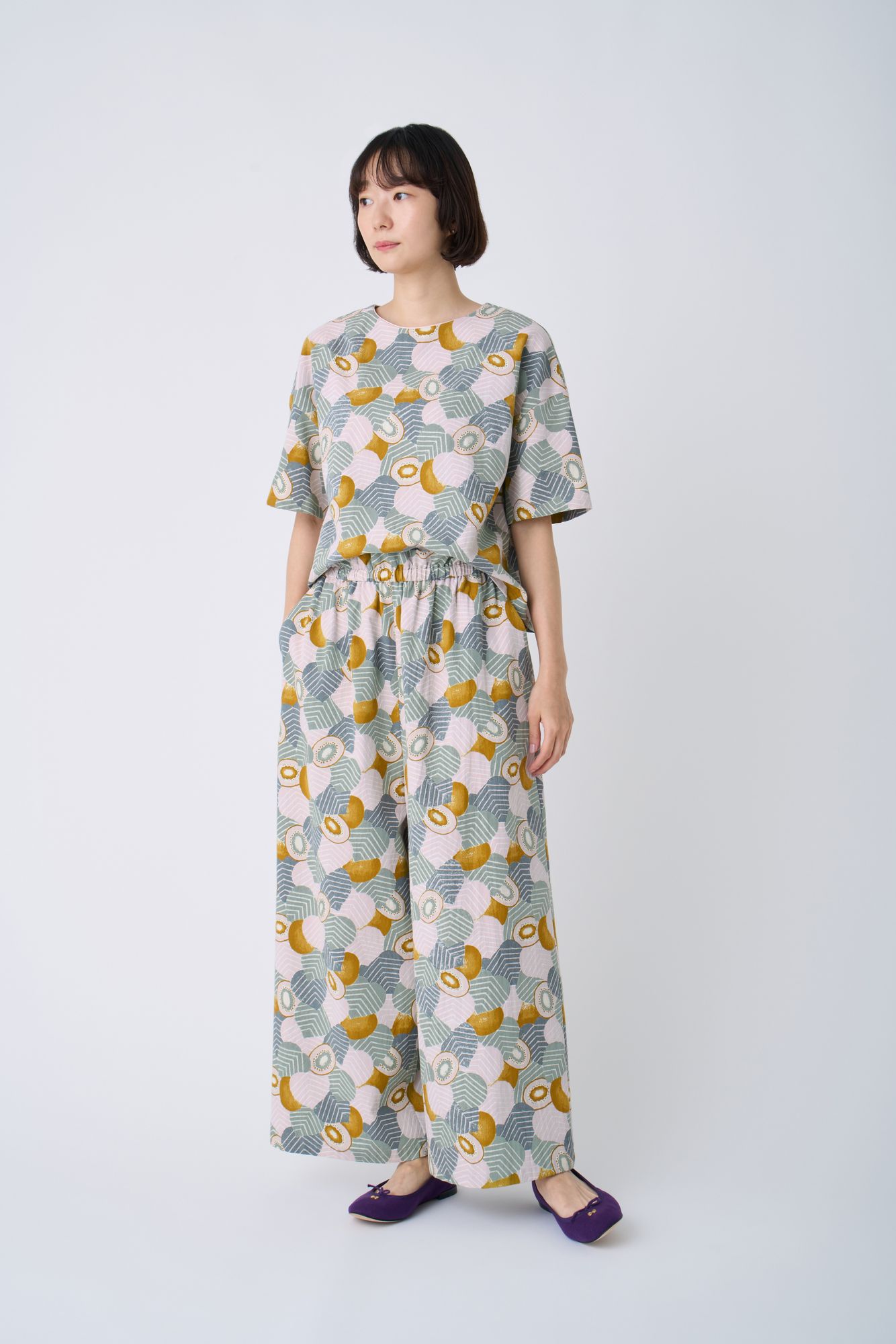 mina perhonen cross flower クルーネックブラウス mina perhonen cross flower クルーネックブラウス - ミナペルホネン