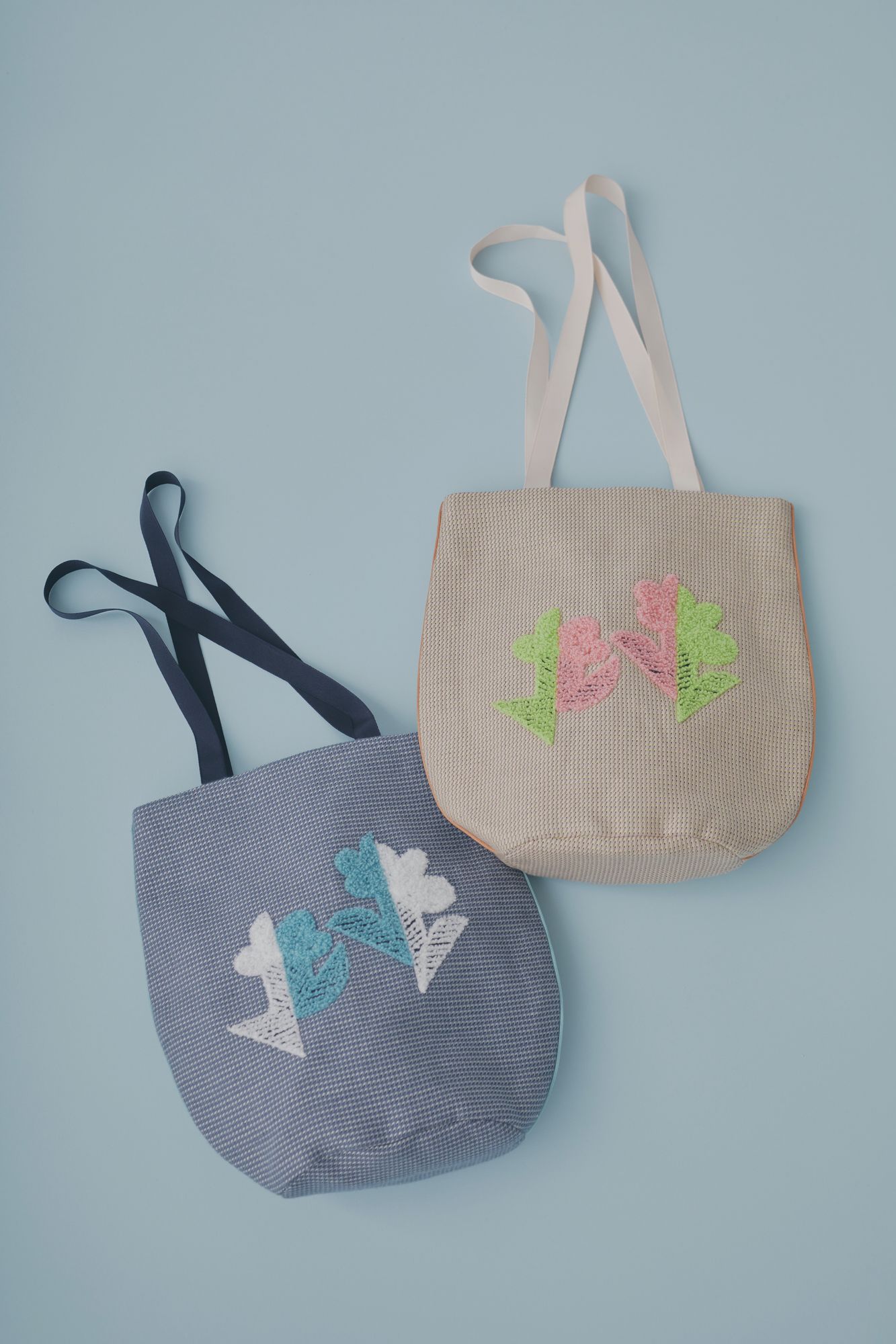 ミナペルホネン☆ハンドメイド　sky flower 2wayトートバッグ twin flower バッグ - minä perhonen