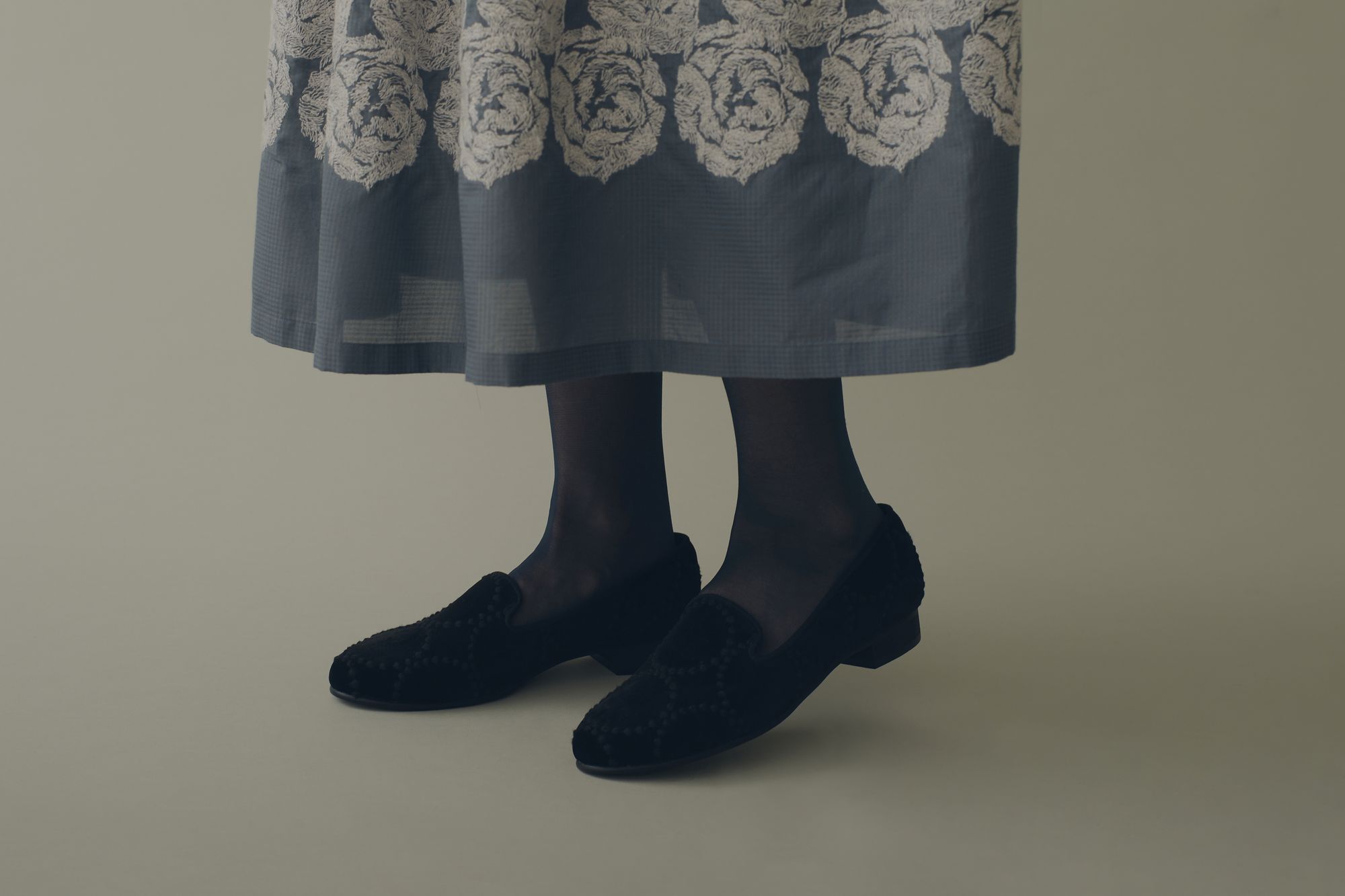 箱付き未使用✨ミナペルホネン kuu タンバリン ローファー オール黒 37 tambourine kuu - minä perhonen