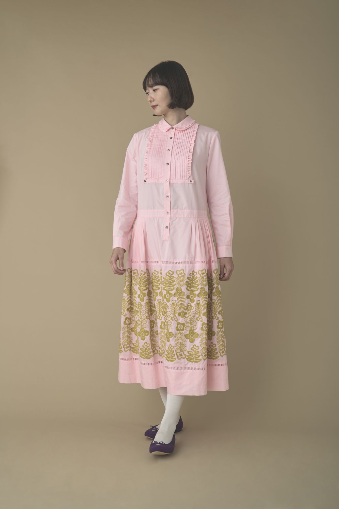 swing garden ピンタックドレス - minä perhonen