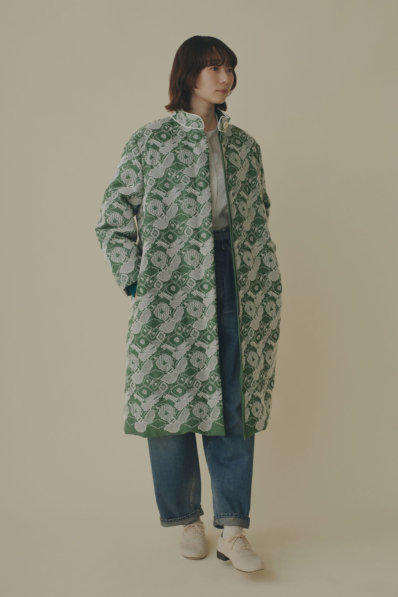 ミナペルホネン frost garden 七分丈、ひざ丈ワンピース ミナペルホネン frost garden ドレス