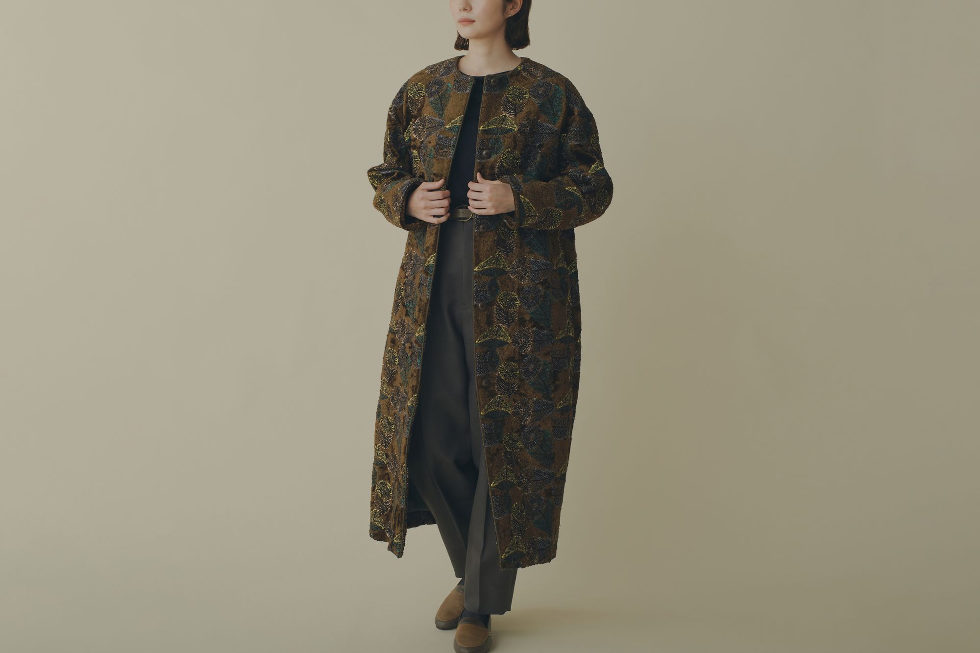 hana no mi ノーカラーコート - minä perhonen