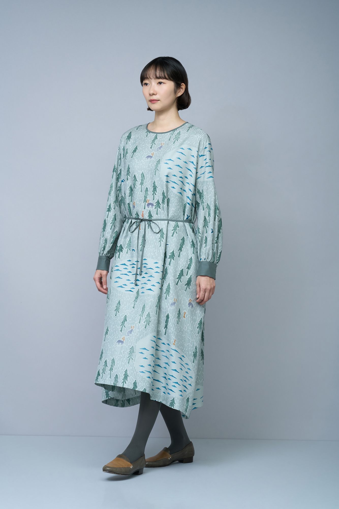 ミナペルホネン going フレンチスリーブドレス ミナペルホネン going フレンチスリーブドレス ミナペルホネン going