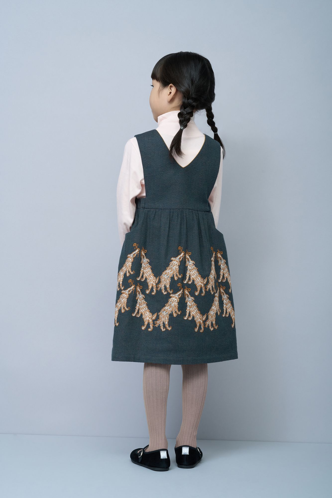 wolf & flower ジャンパースカート - minä perhonen