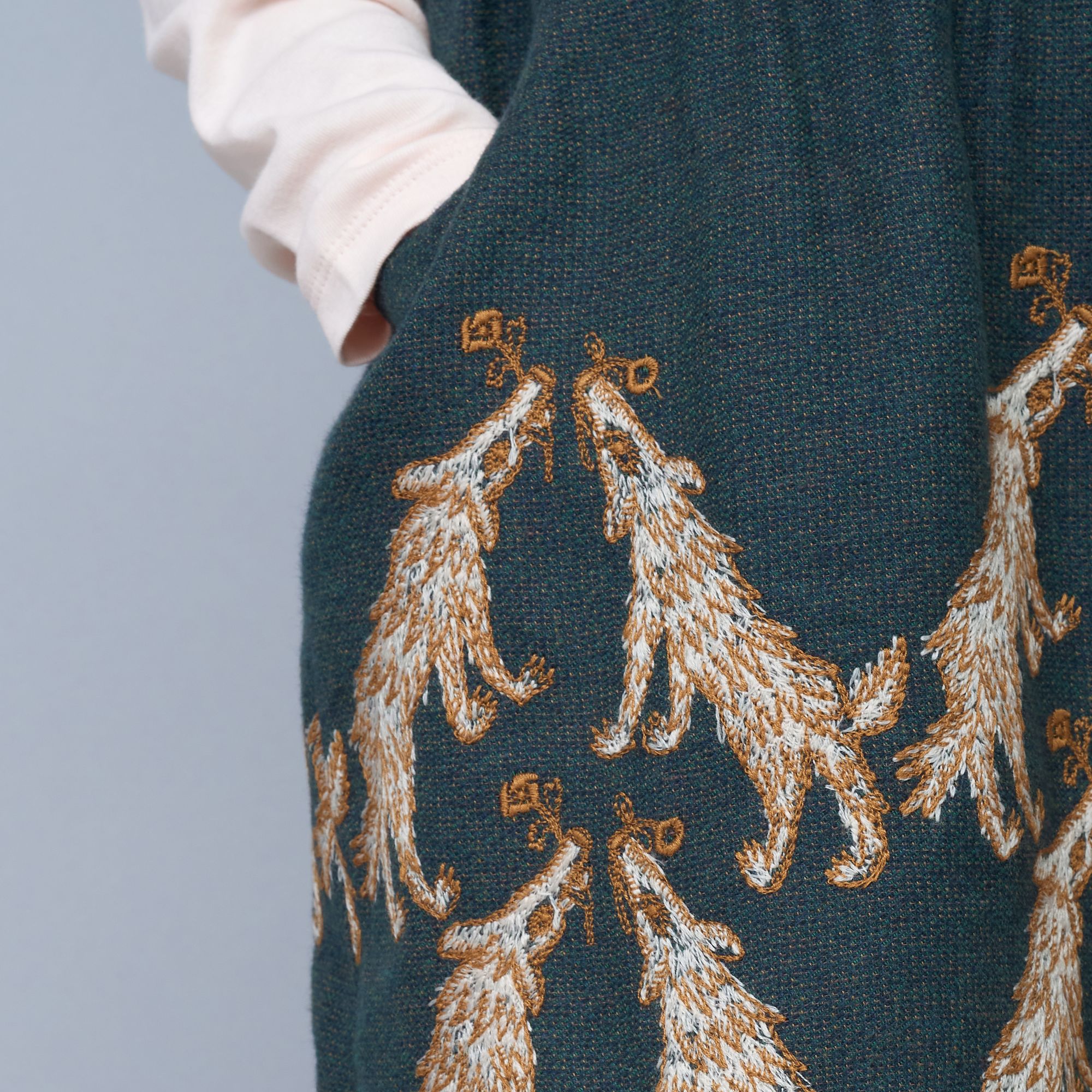 wolf & flower ジャンパースカート - minä perhonen