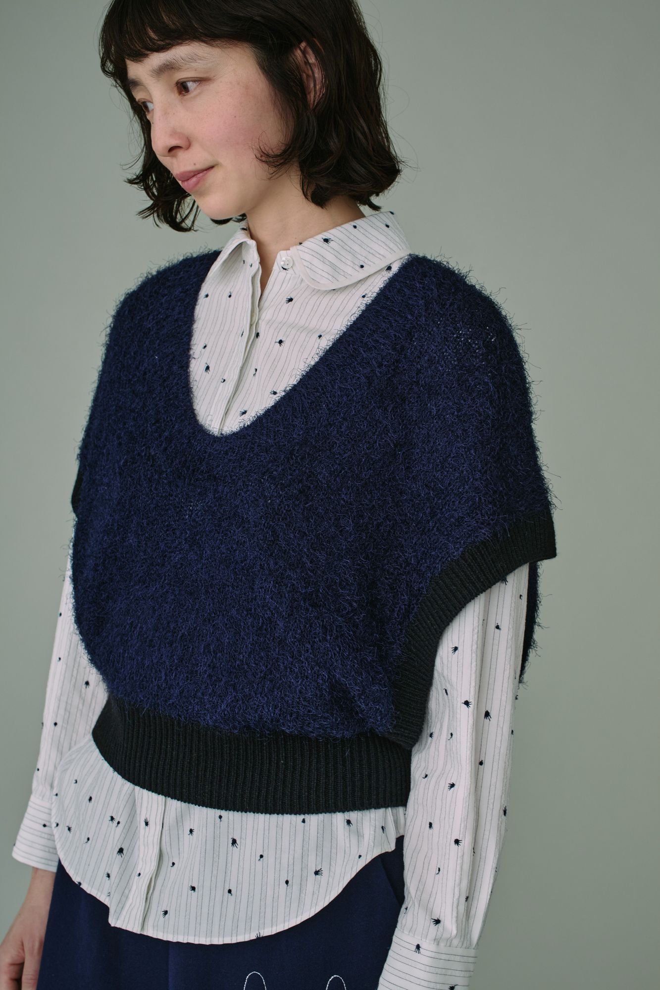 mina perhonen winter bird ニット ベスト duvet ニットベスト - minä perhonen