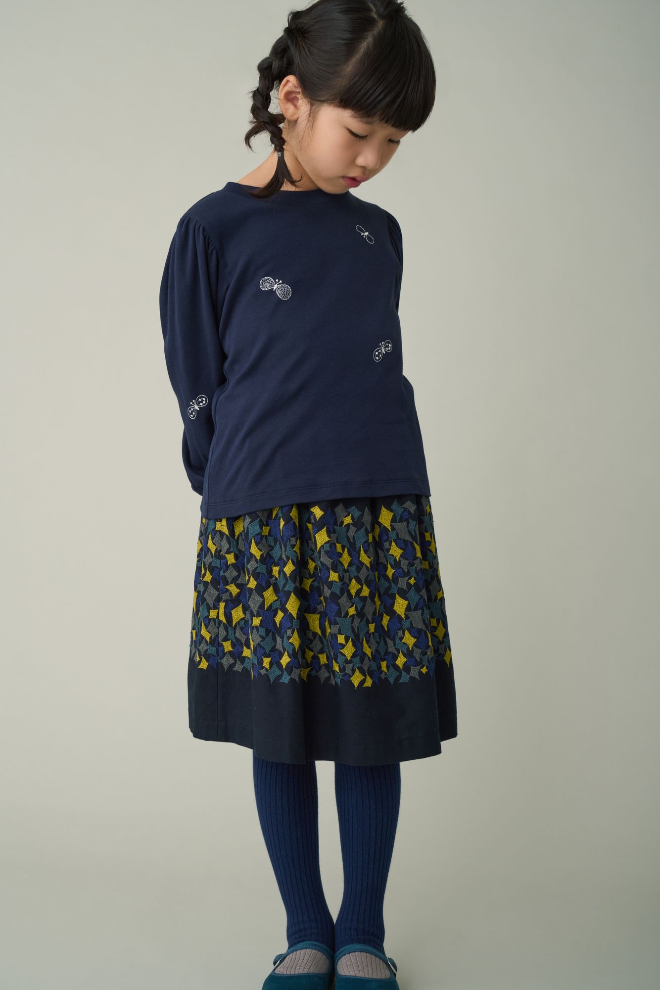 mina perhonen 刺繍スカート starry スカート - minä perhonen