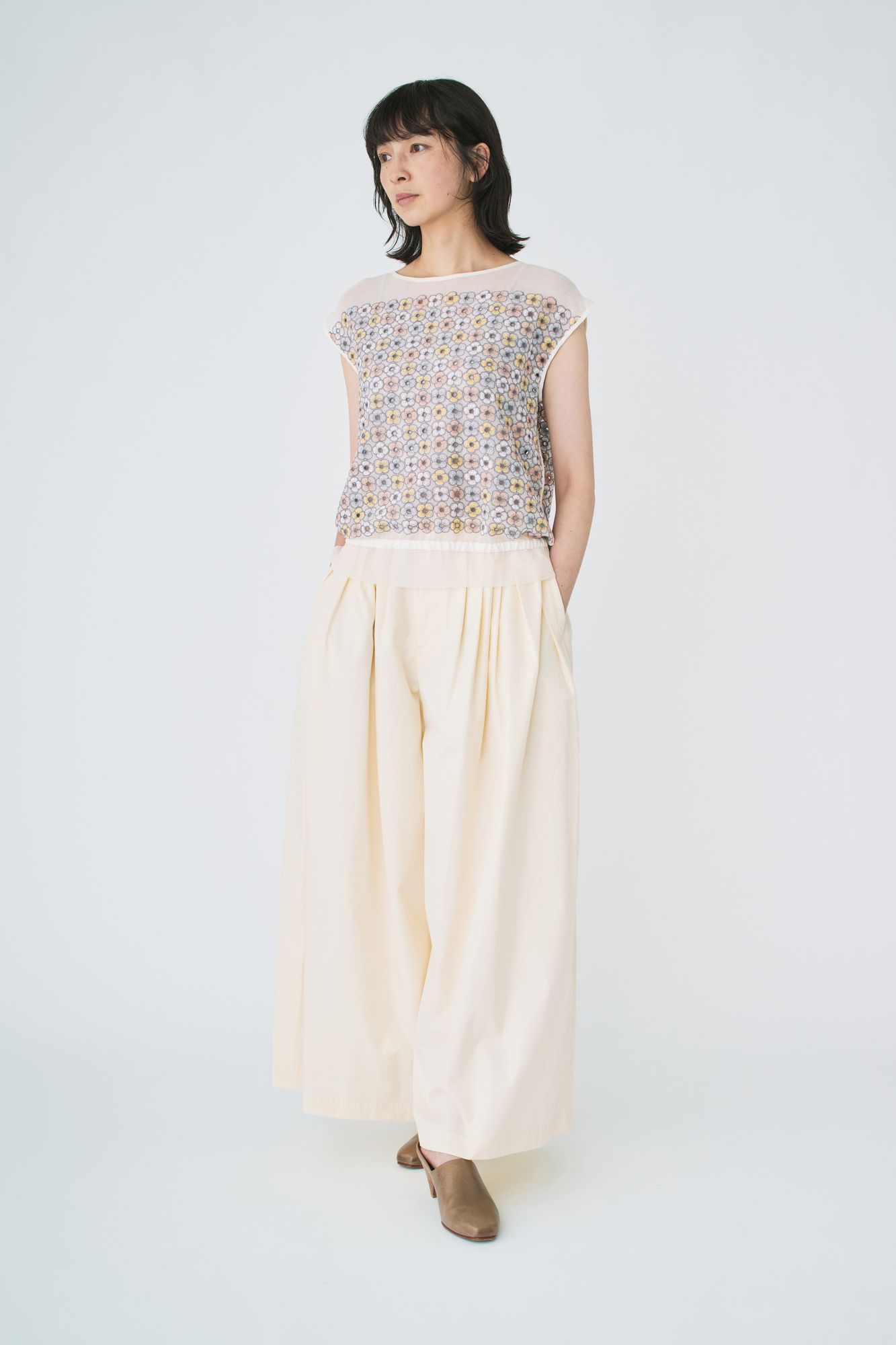 mina perhonen gemma フレンチスリーブブラウス piha フレンチスリーブブラウス - minä perhonen