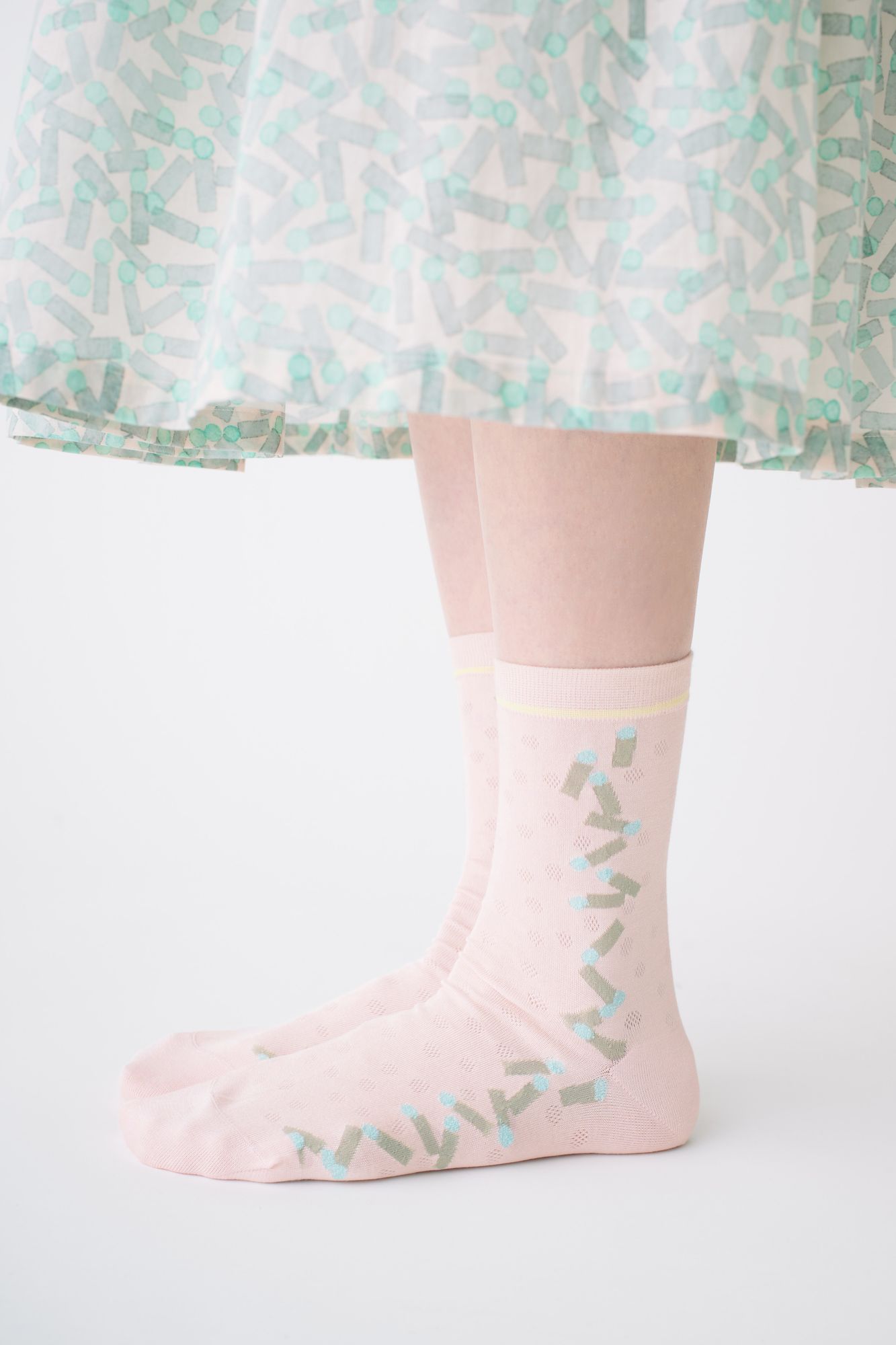 【新品未使用】minä perhonen rosy ロングソックス mina perhonen ミナペルホネン rosy ロージー ロングソックス