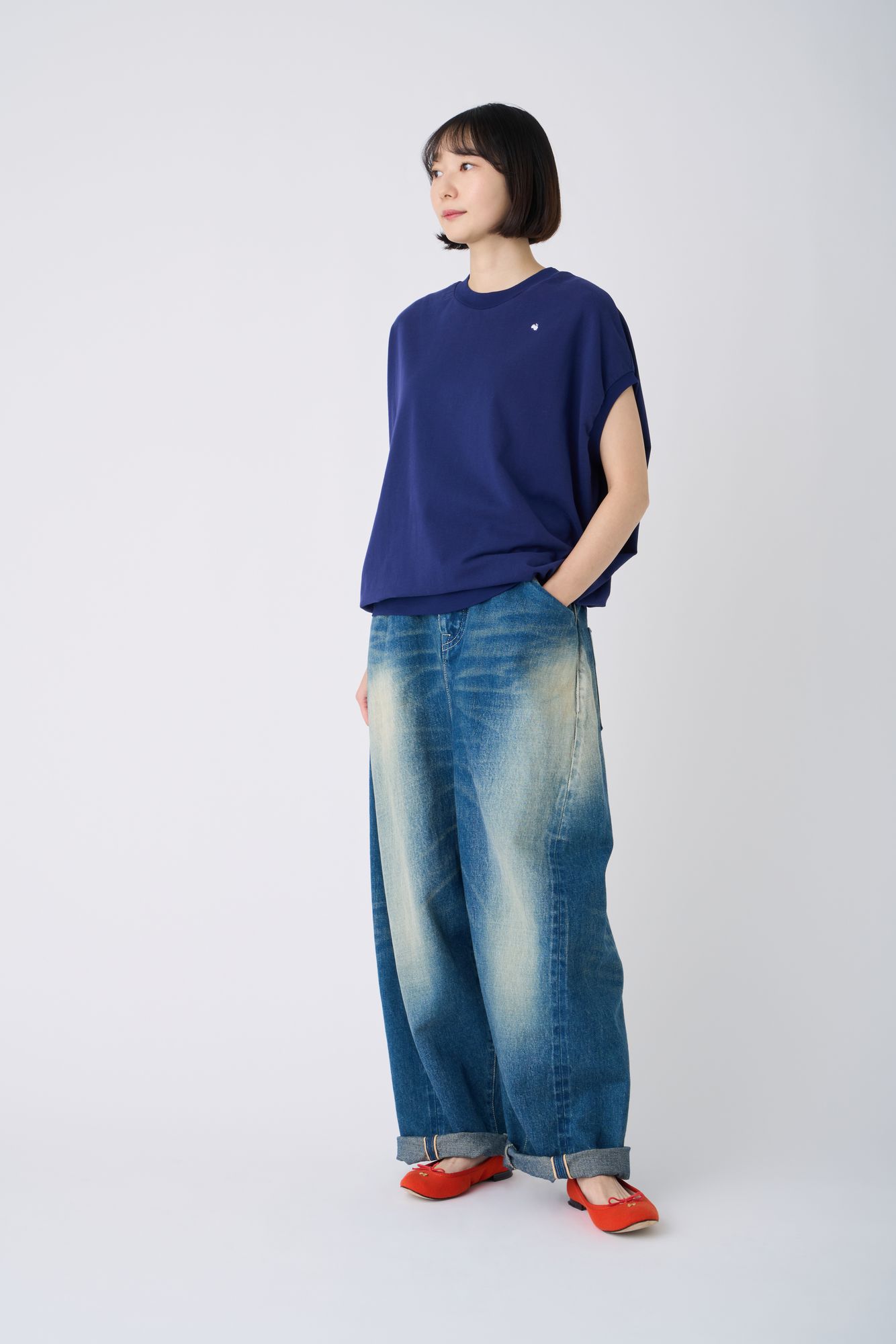 minä perhonen プルオーバー fognight navy mina perhonen tipo プルオーバーカットソー - ミナペルホネン正規取扱
