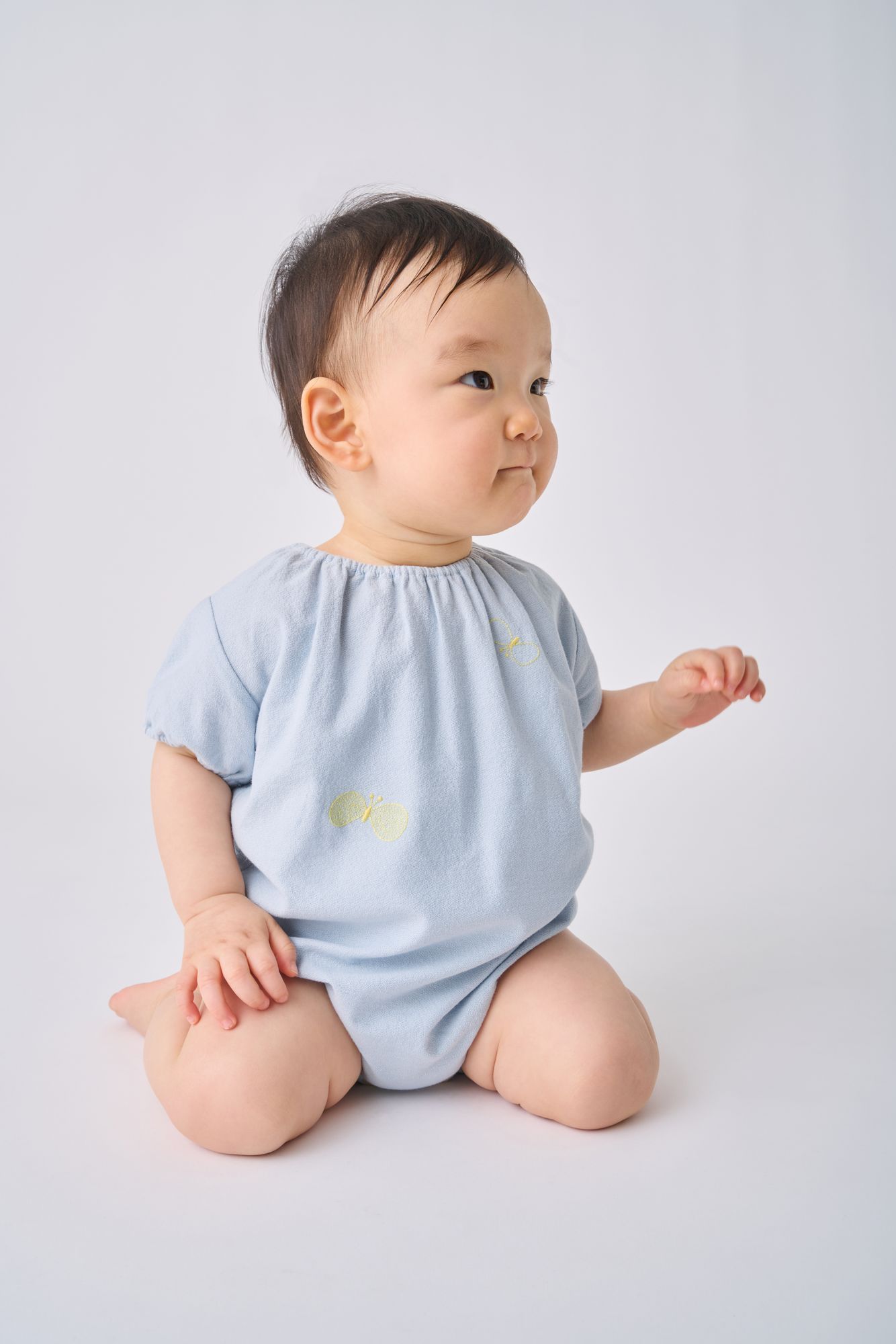 minaperhonen baby ちょうちょ　ピンク ロンパース　カバーオール mina perhonen 25SS 〉 choucho 