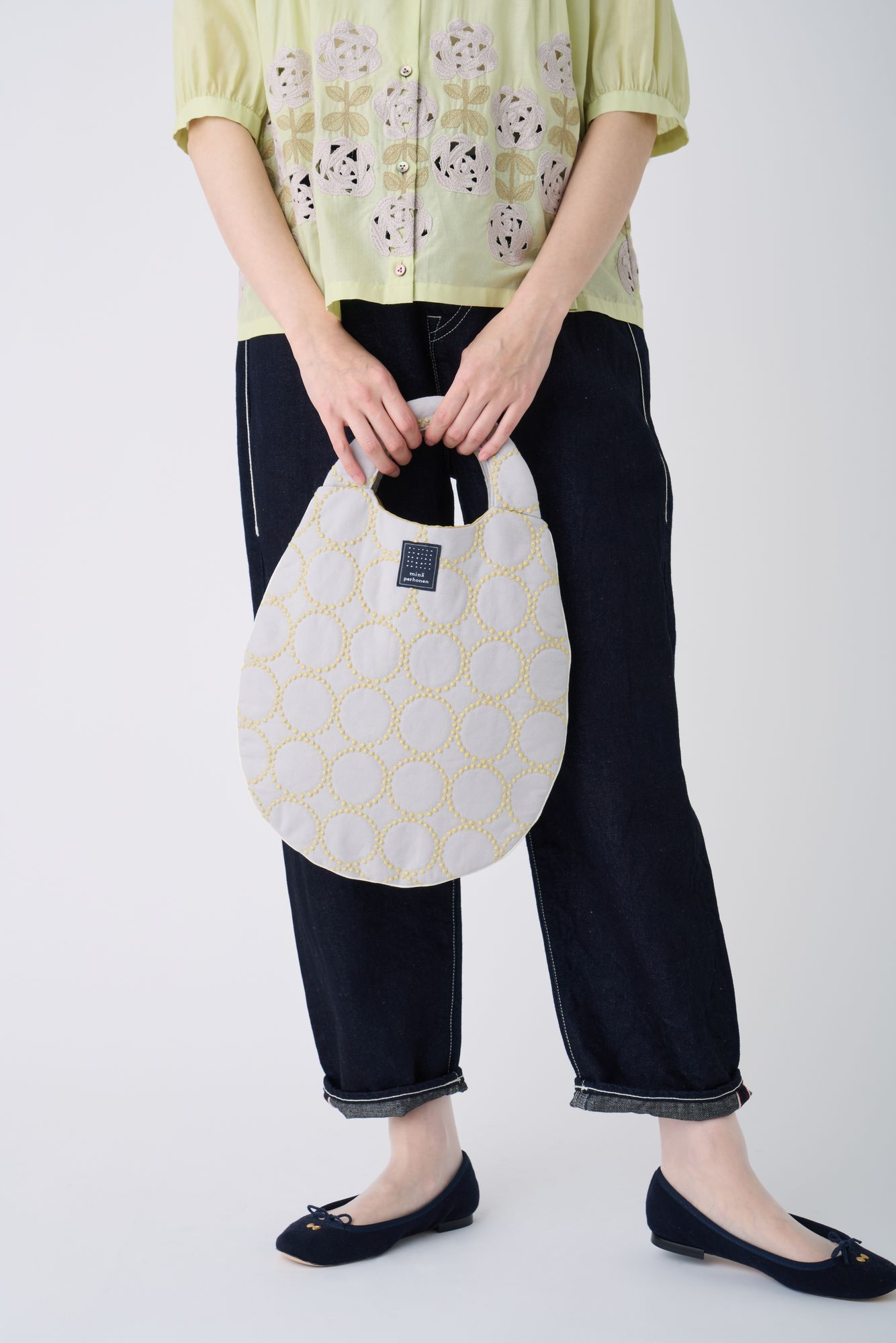 (新品・貴重)ミナペルホネンエッグバッグ tambourine エッグバッグ - minä perhonen