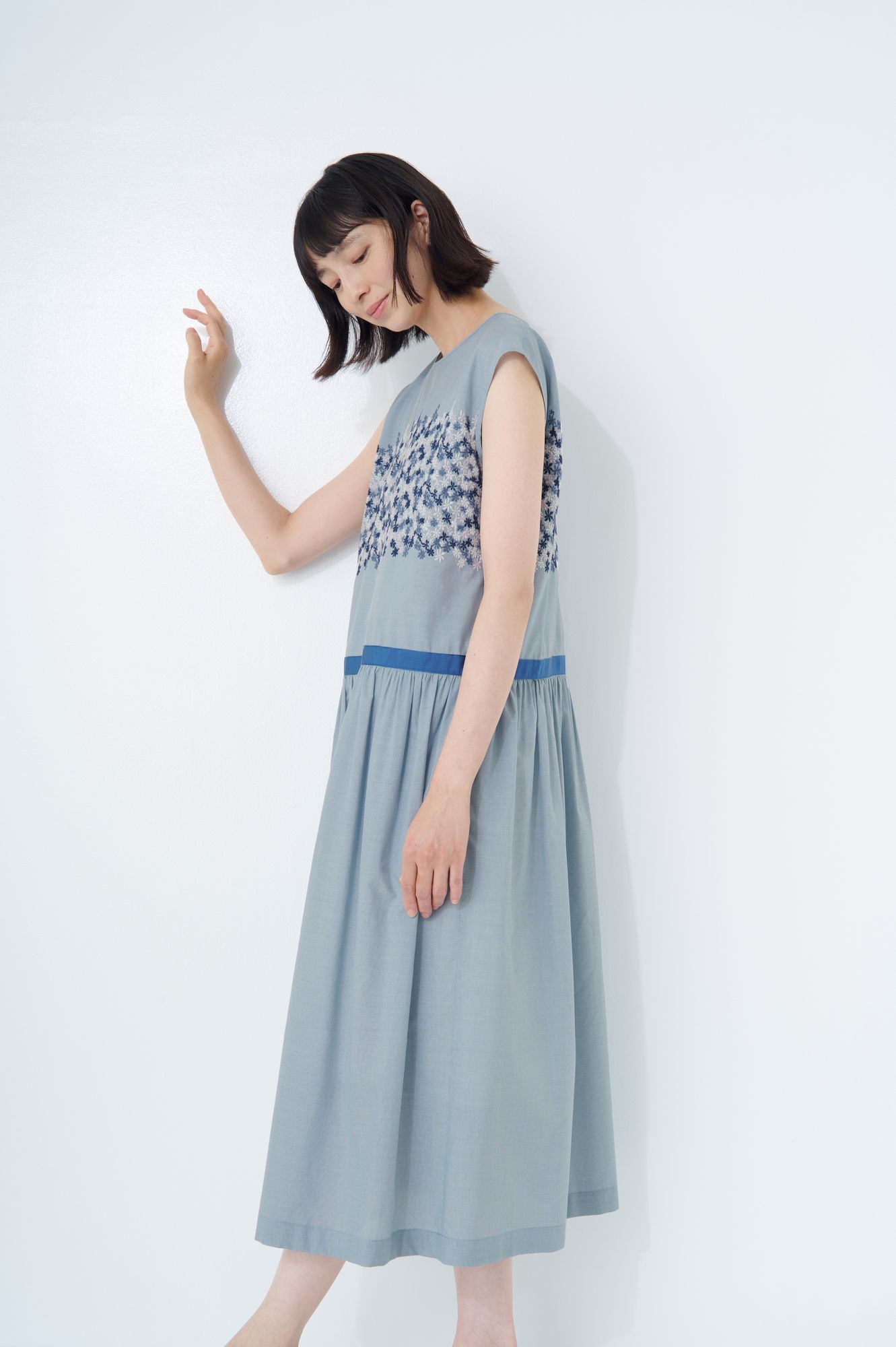 star garden フレンチスリーブドレス - minä perhonen star garden フレンチスリーブドレス - minä perhonen