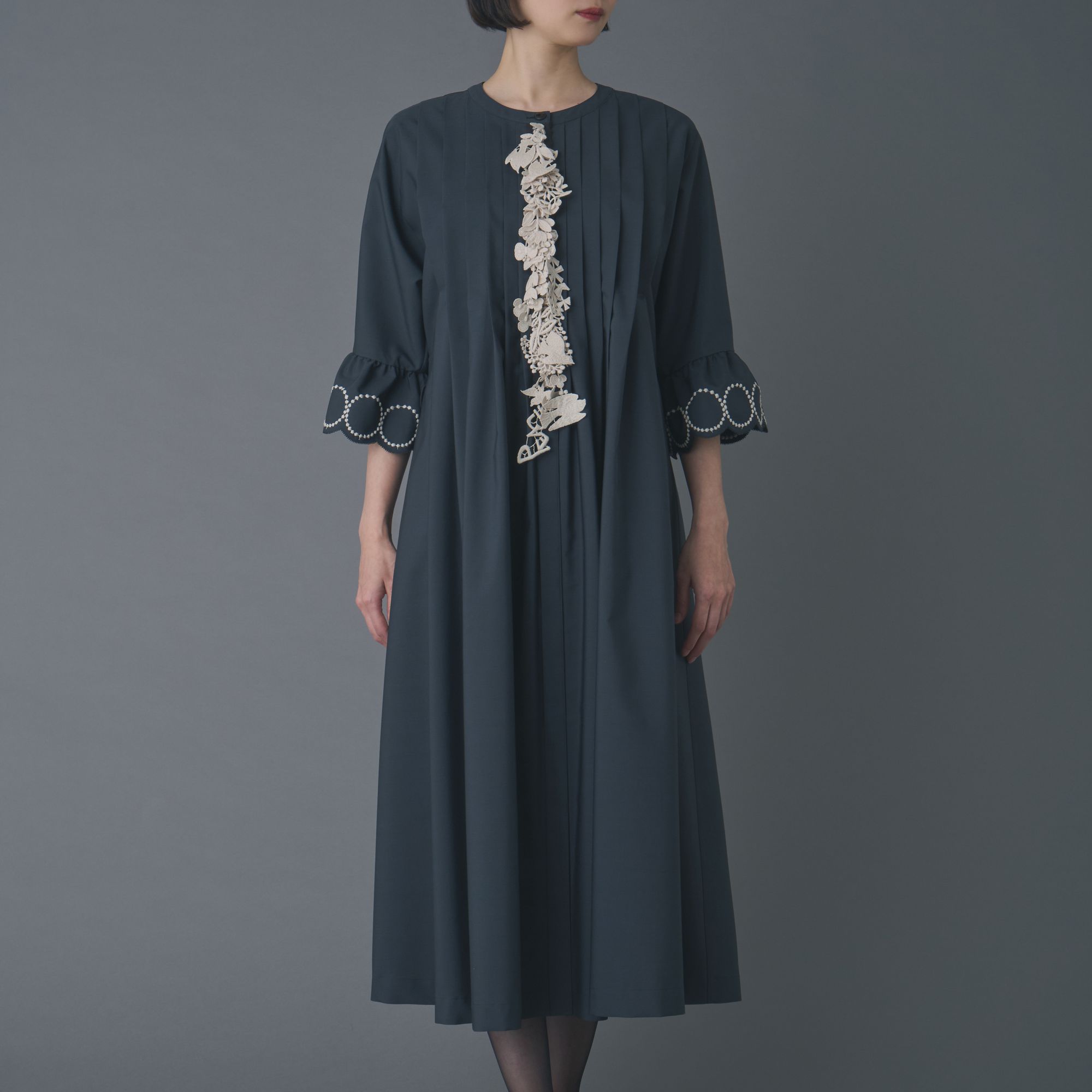 forest paradeタックドレス