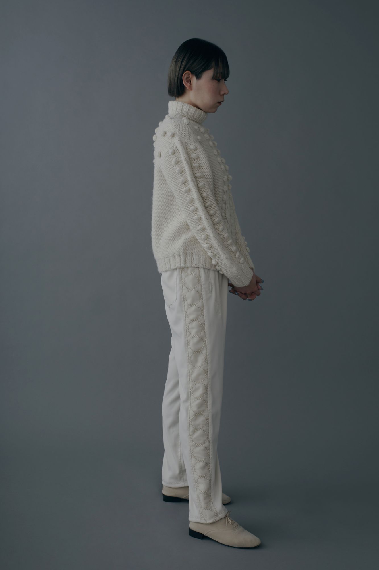 手縫いのジャージ パンツ - minä perhonen