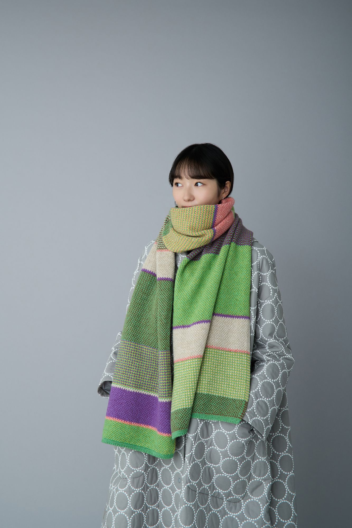 TUCK LARGE STRIPE SHAWL - minä perhonen