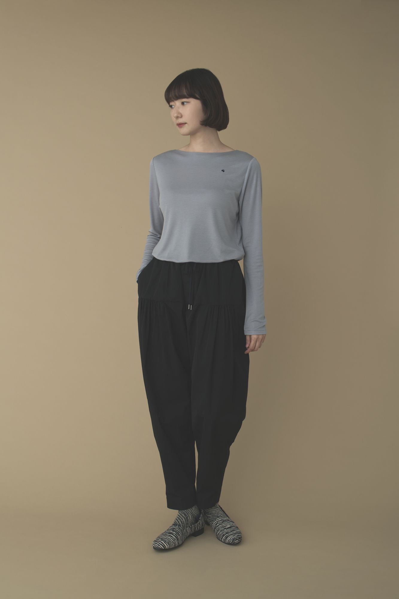 pleasant ボートネックカットソー - minä perhonen