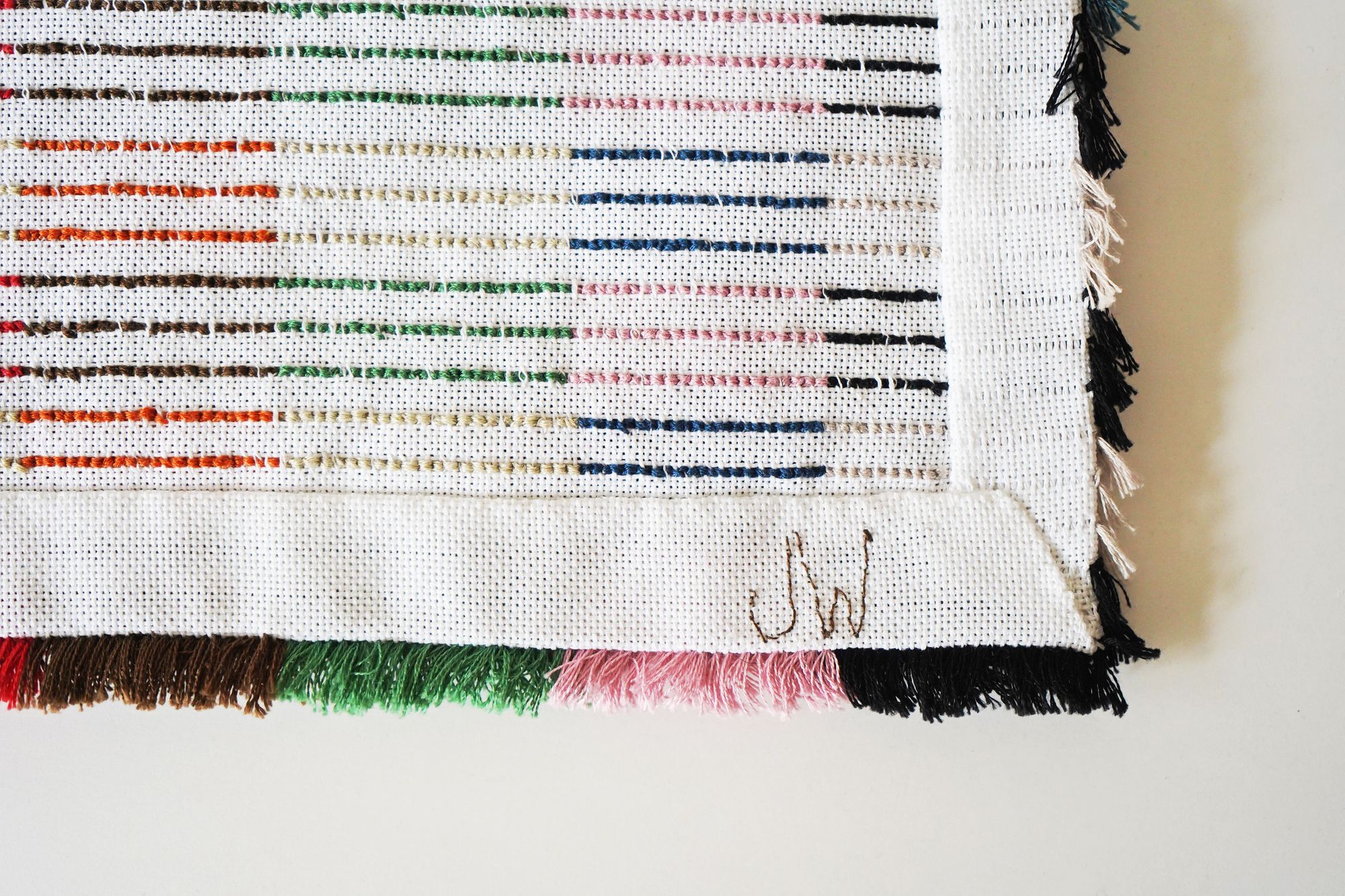 textile wall rug - minä perhonen