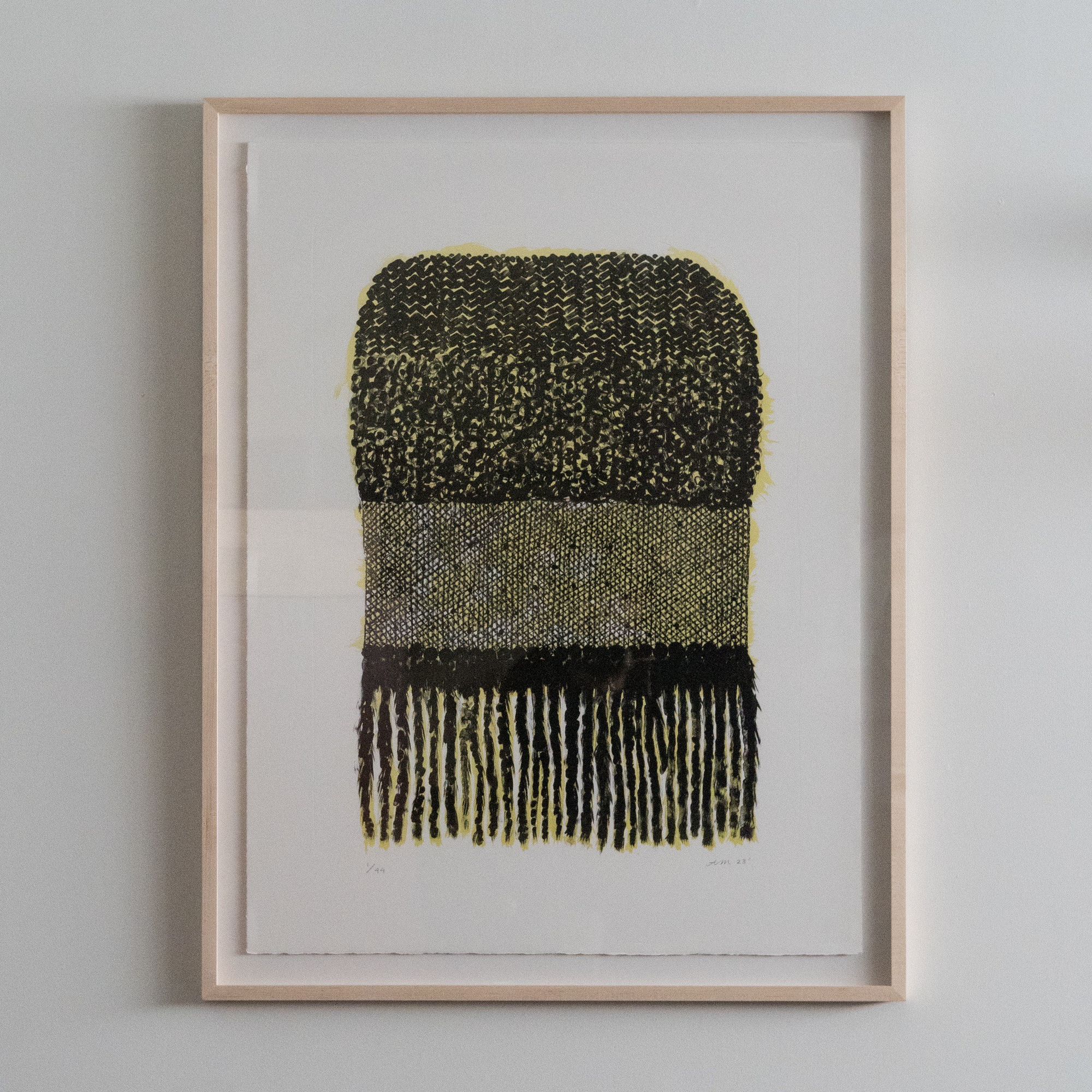 Knitting the Days of Autumn Lithograph - minä perhonen