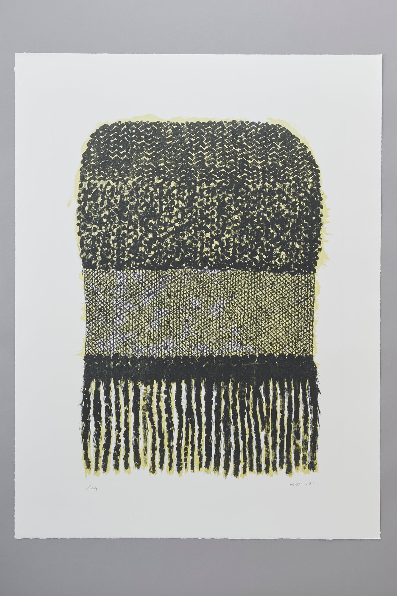 Knitting the Days of Autumn Lithograph - minä perhonen