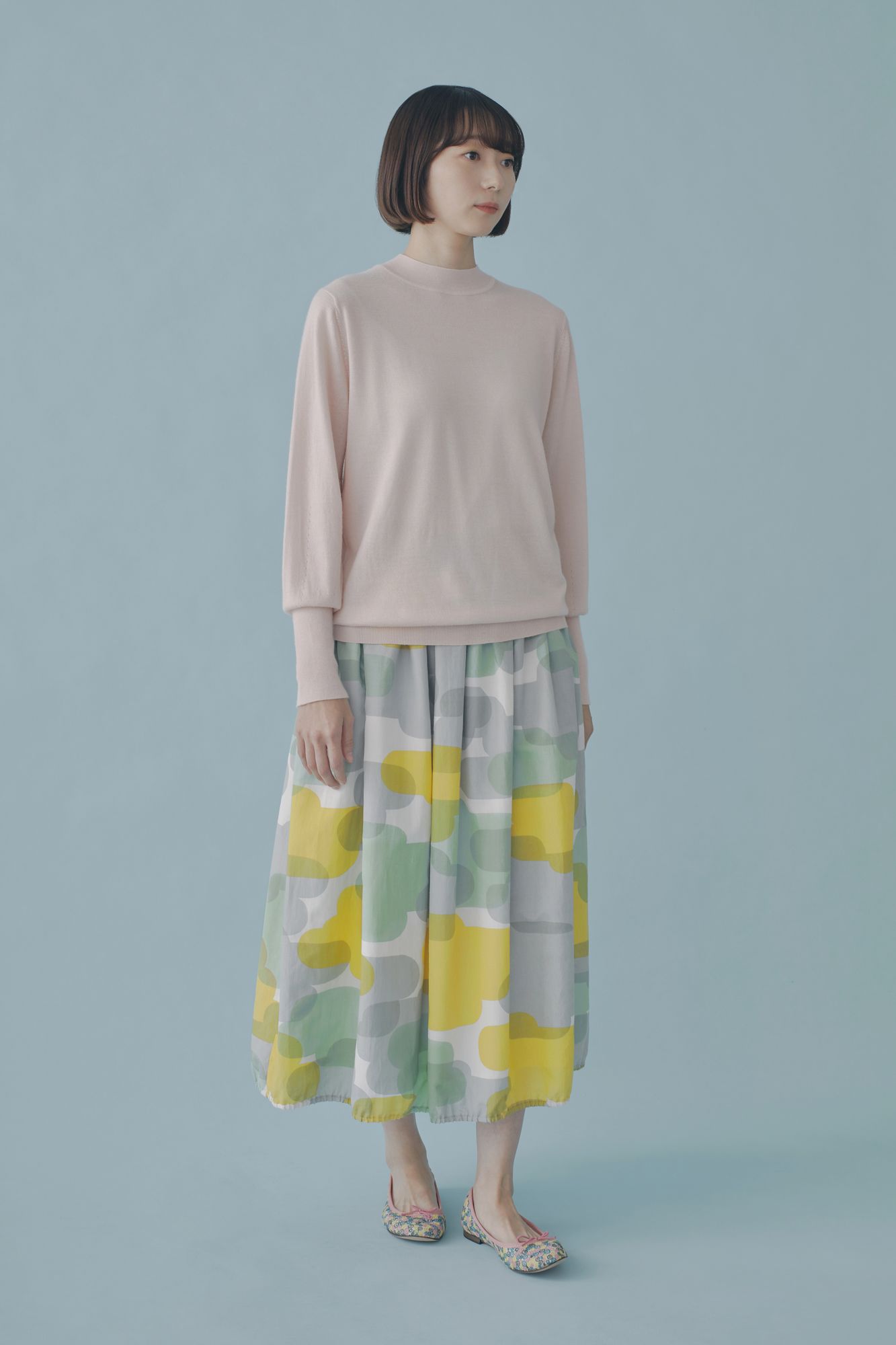 slow cloud ギャザースカート - minä perhonen