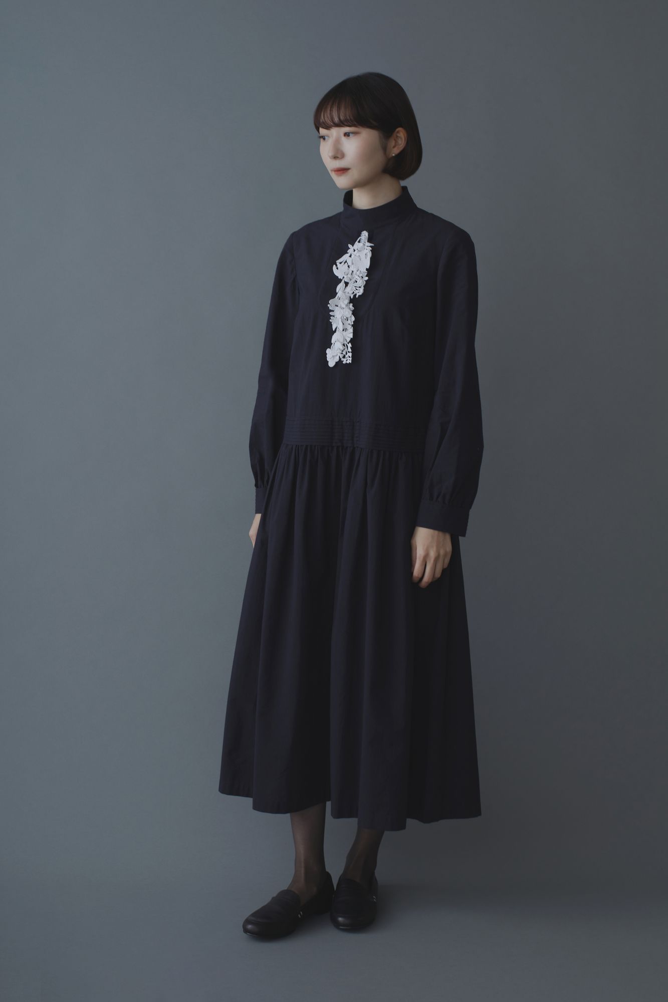 forest parade ピンタックドレス - minä perhonen