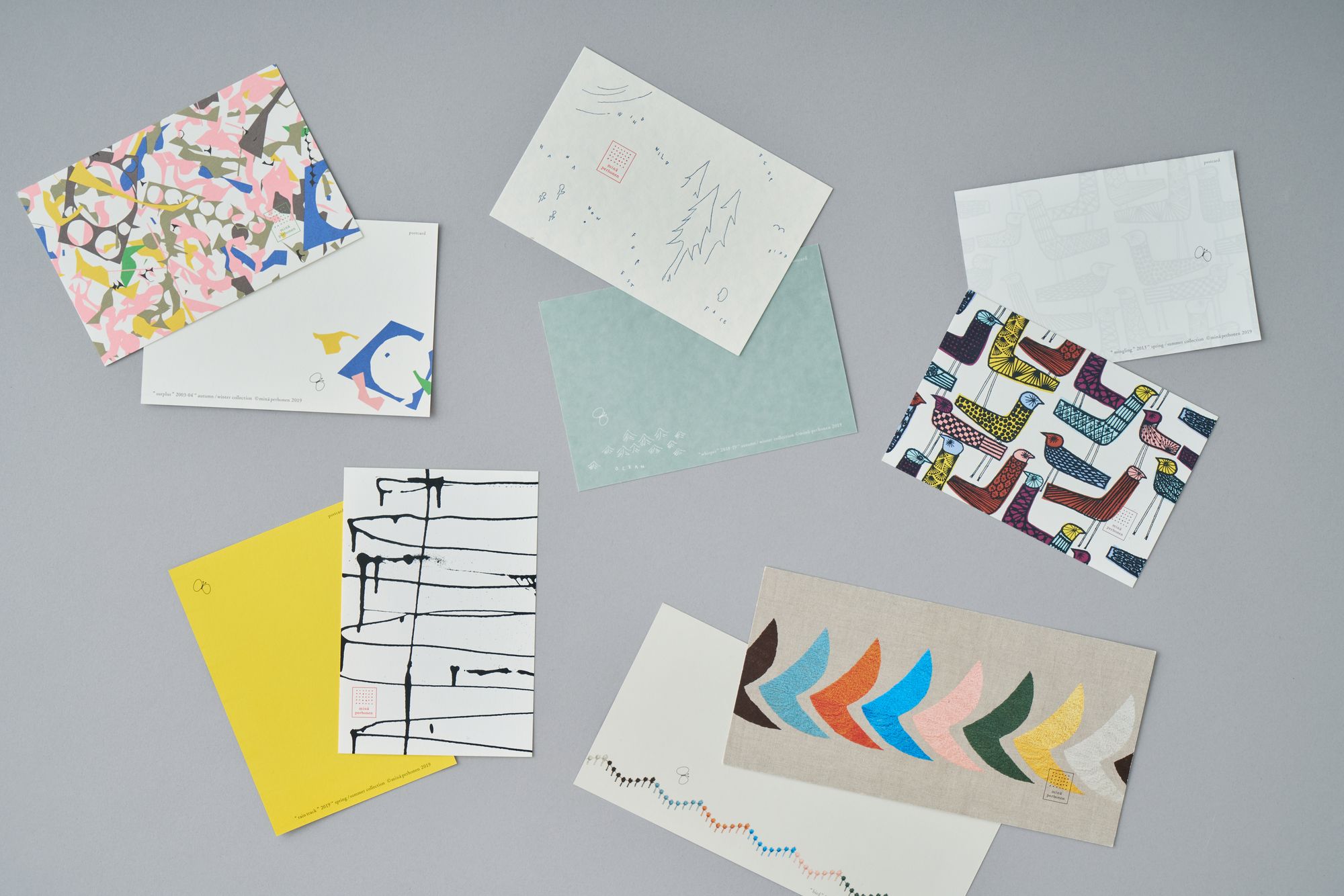 ポストカードセット minä perhonen 図案 - minä perhonen