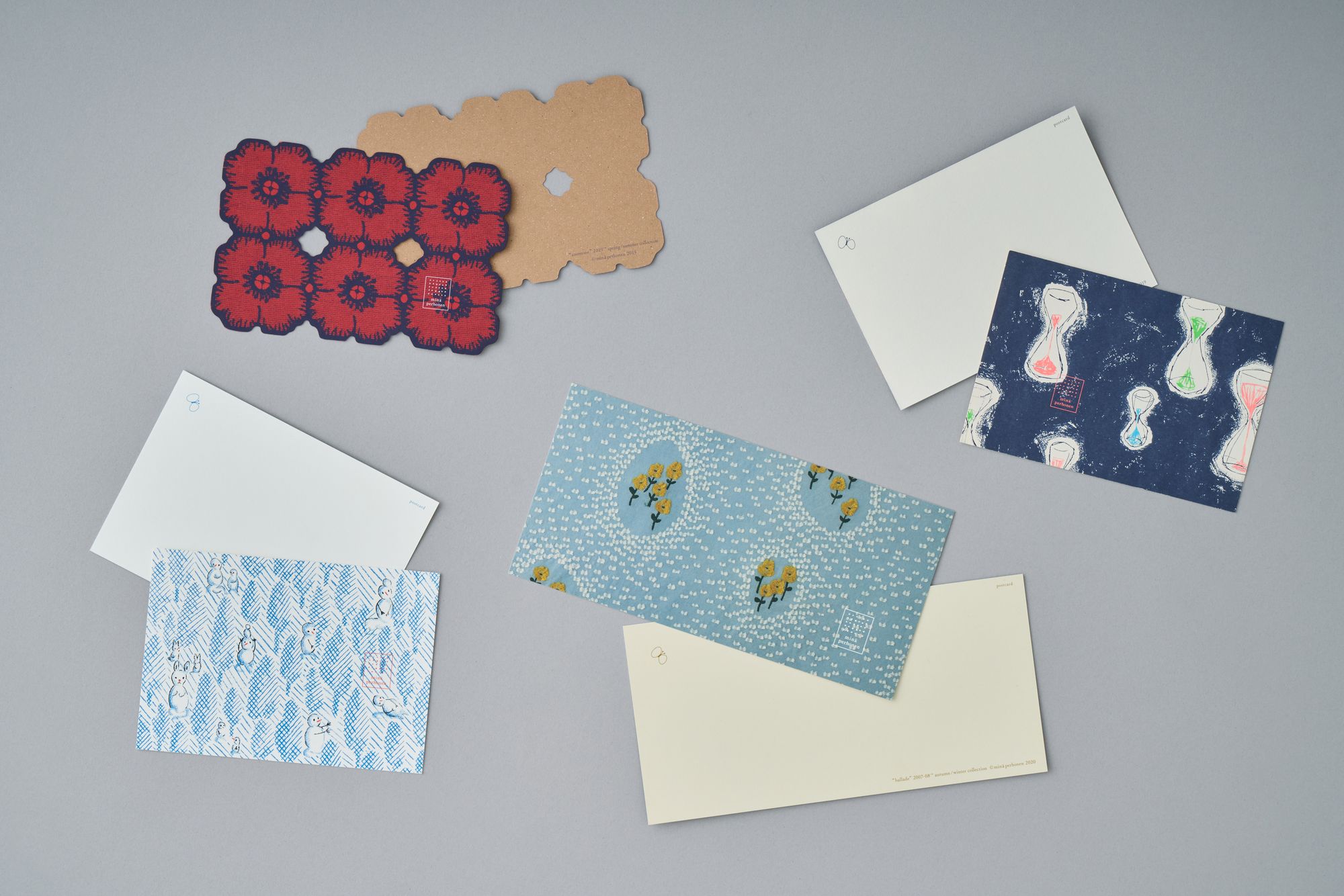 ポストカードセット minä perhonen 図案 - minä perhonen
