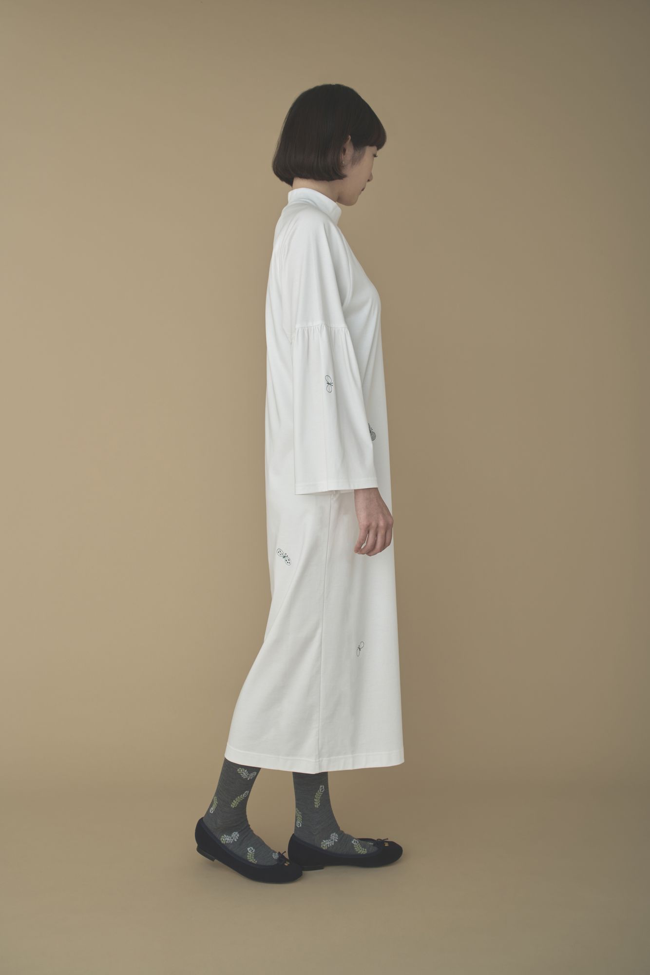 choucho フレアスリーブカットソードレス - minä perhonen