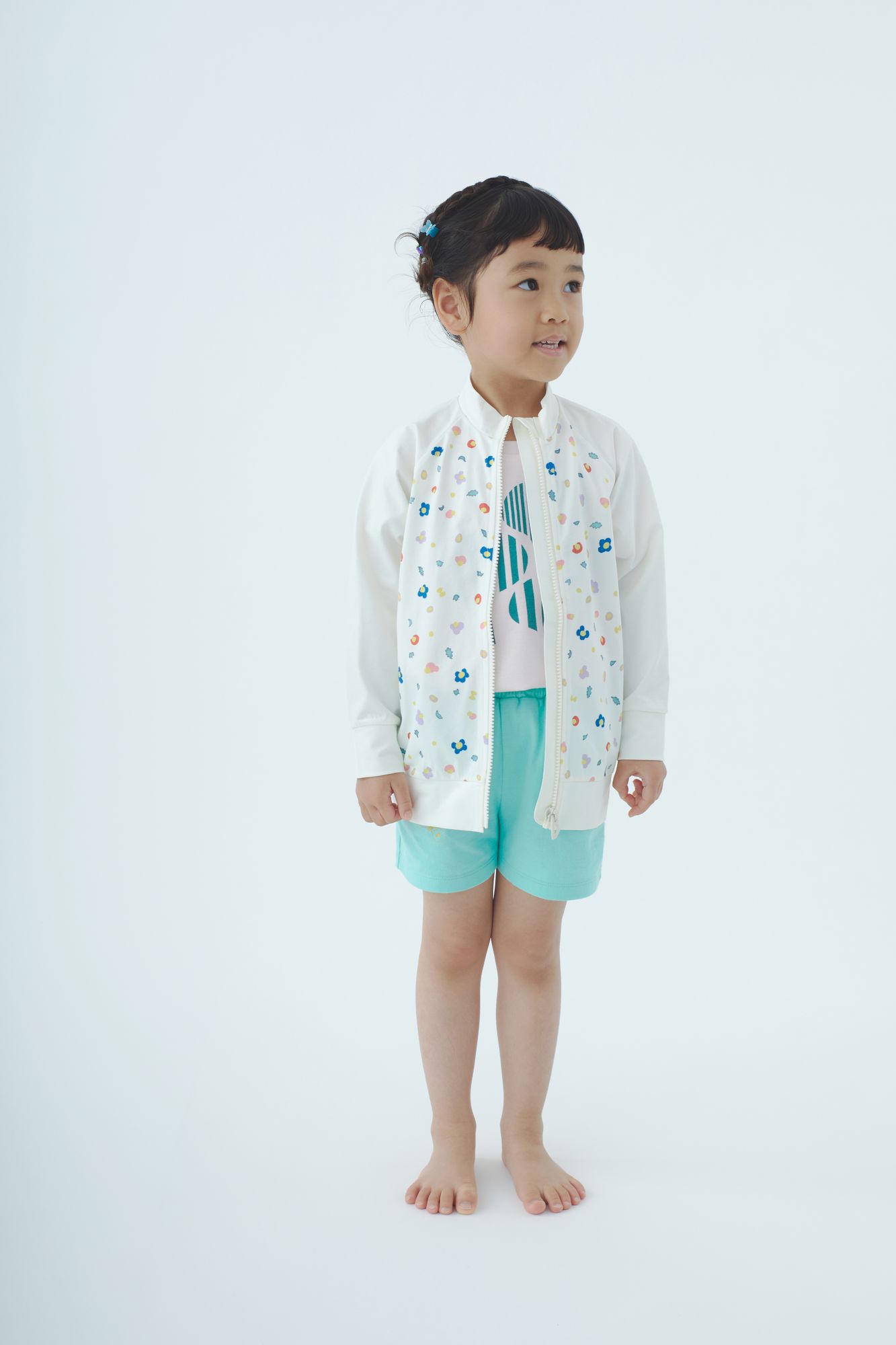 uki hana キッズラッシュガード - minä perhonen