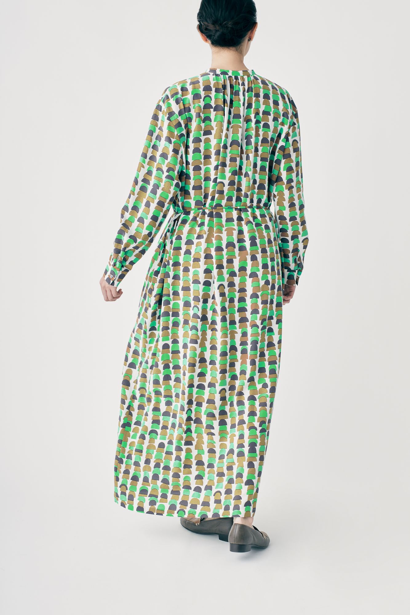 ミナペルホネン　rocher ロシェ　ワンピース rocher ギャザードレス - minä perhonen