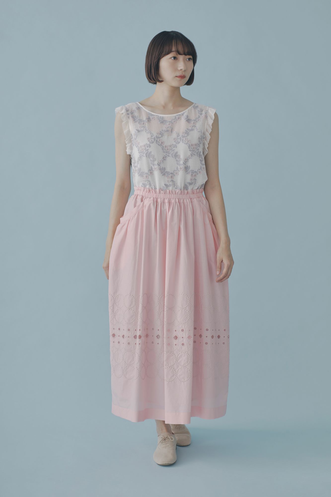 anemone × tambourine ギャザースカート - minä perhonen