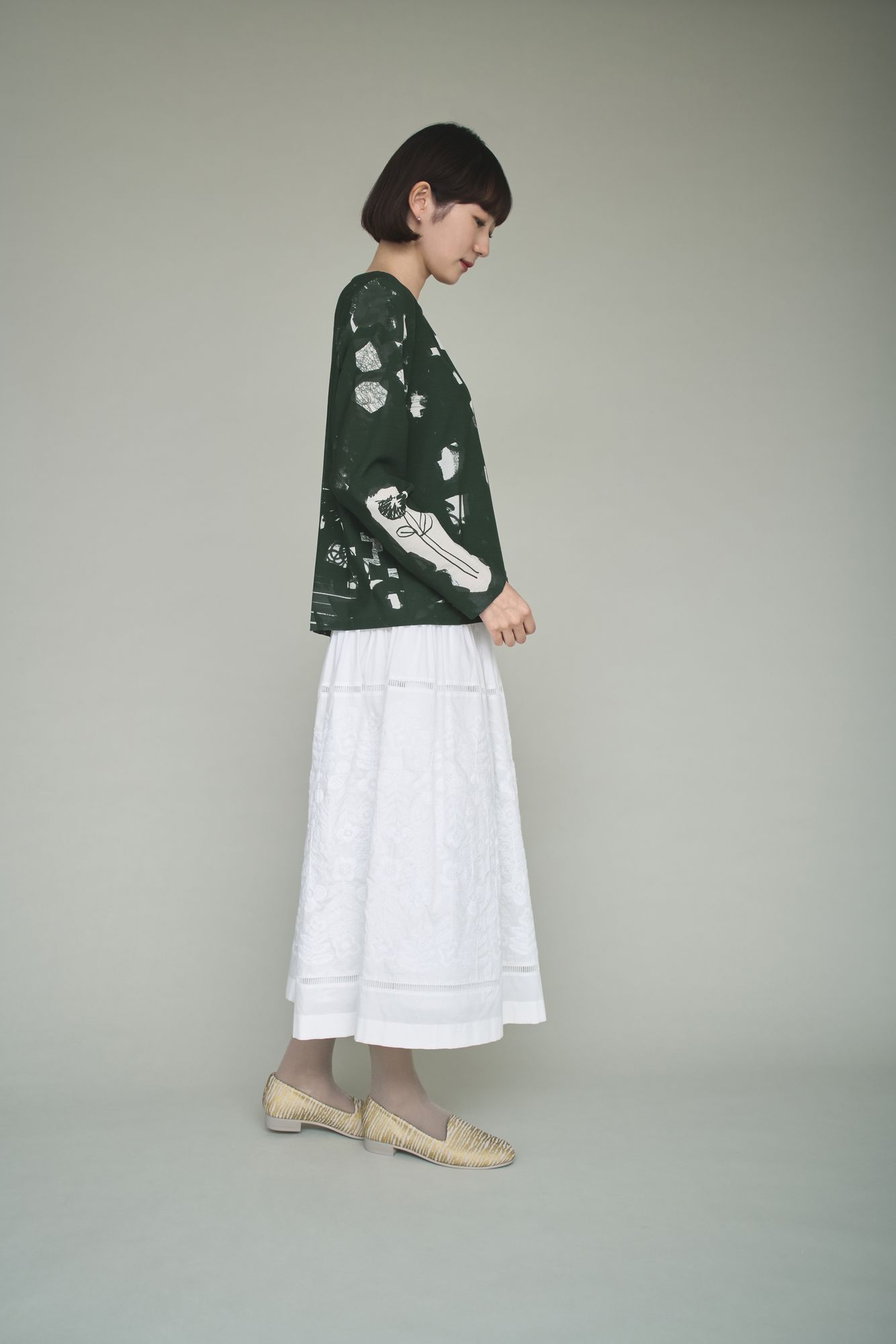 sound クルーネックブラウス - minä perhonen