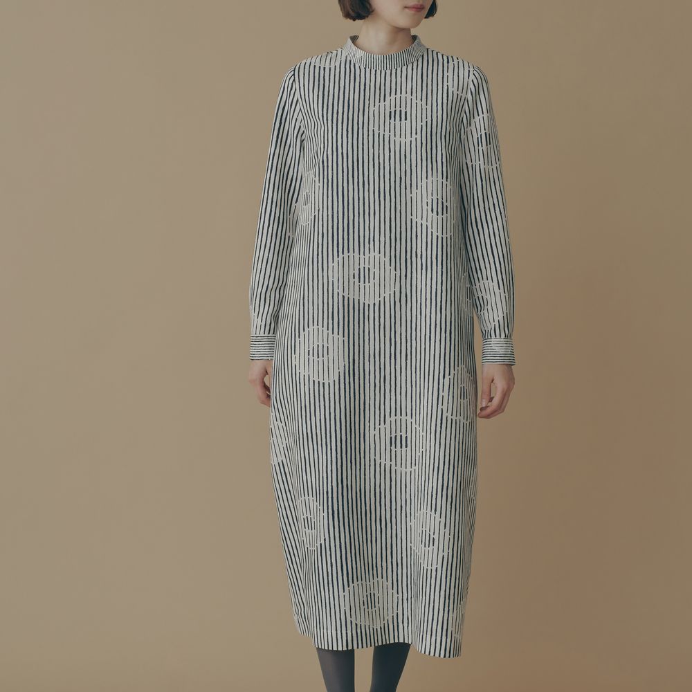 ミナペルホネン light flower ドレス ブラック 38 misty flower ドレス - minä perhonen