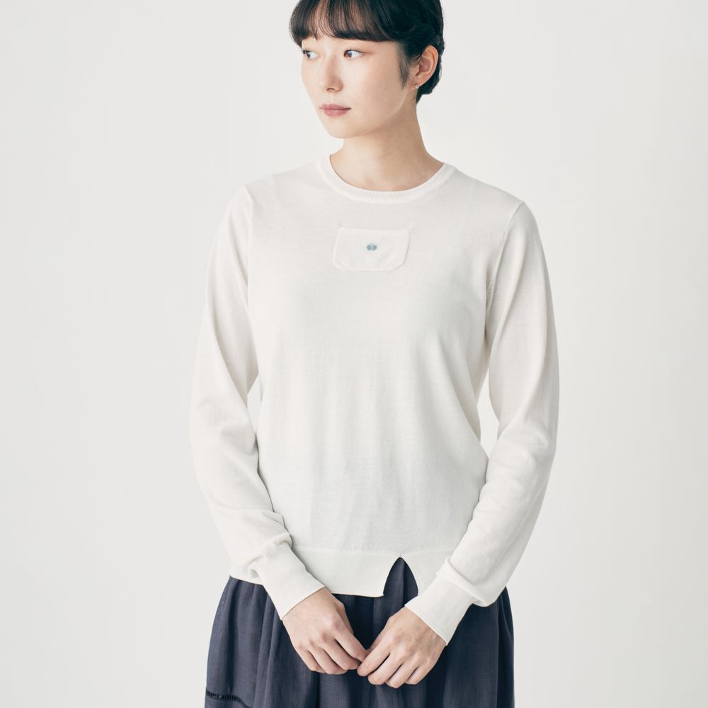 tasca ロングスリーブニットプルオーバー - minä perhonen